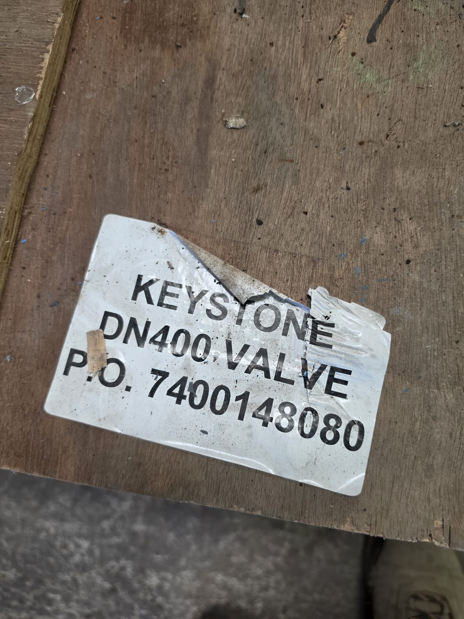 Keystone 16" Stainless Steel Butterfly Valve/ DN400