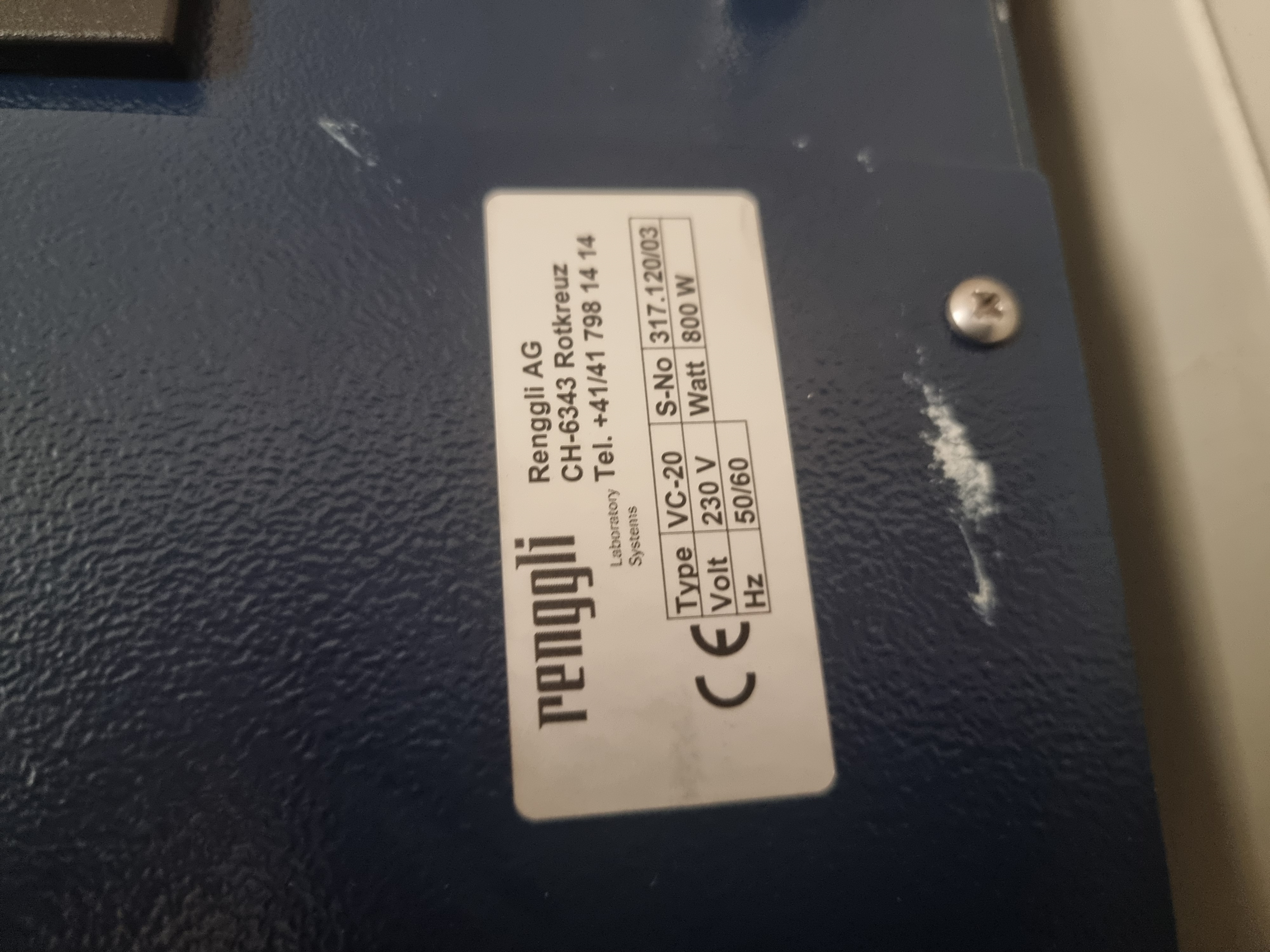 Used Salvis Lad Renggli VC-20 Drying Oven | 230V 800W