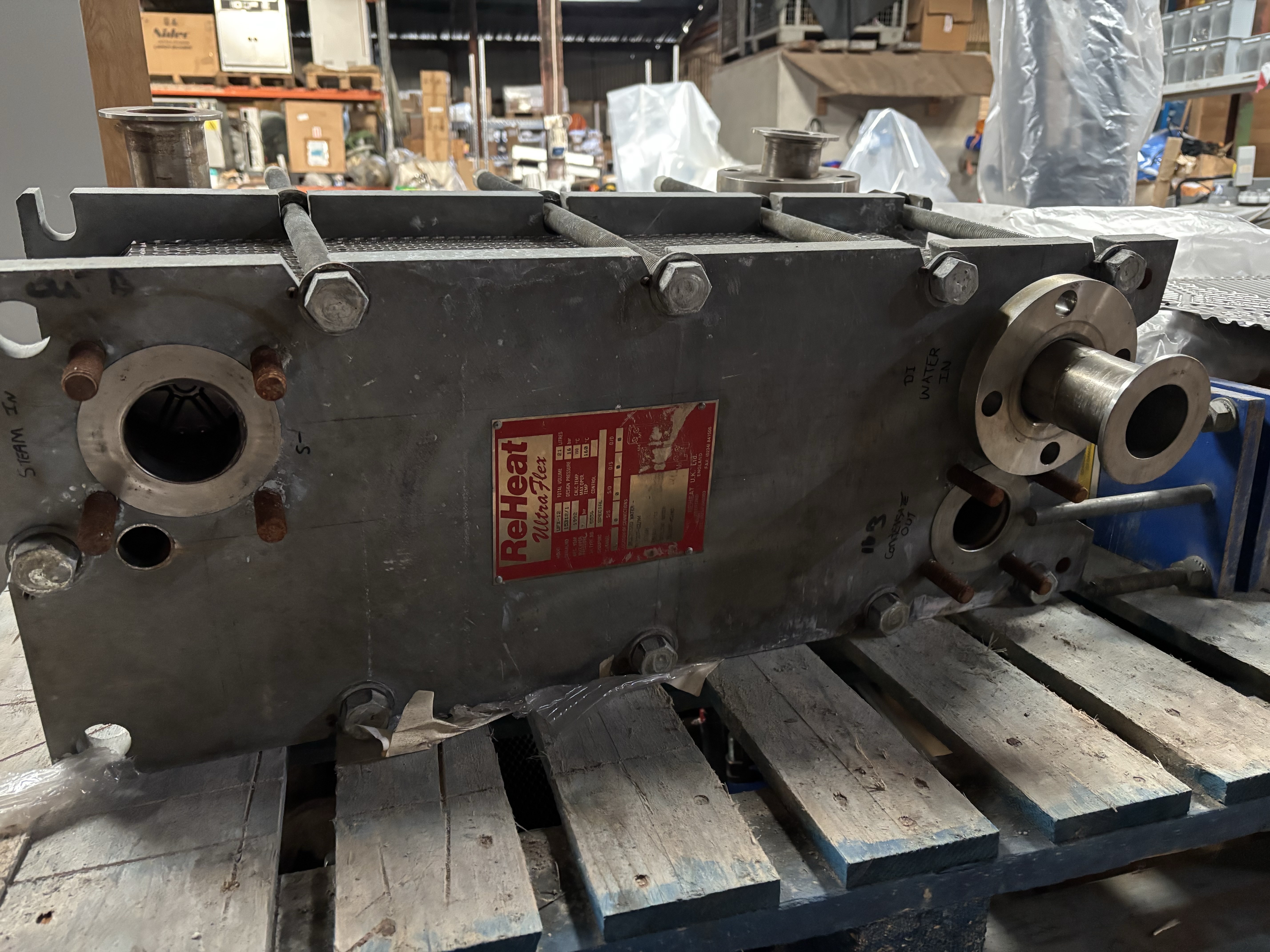 Used Re-Heat Ultra UFX-12 Plate Heat Exchanger