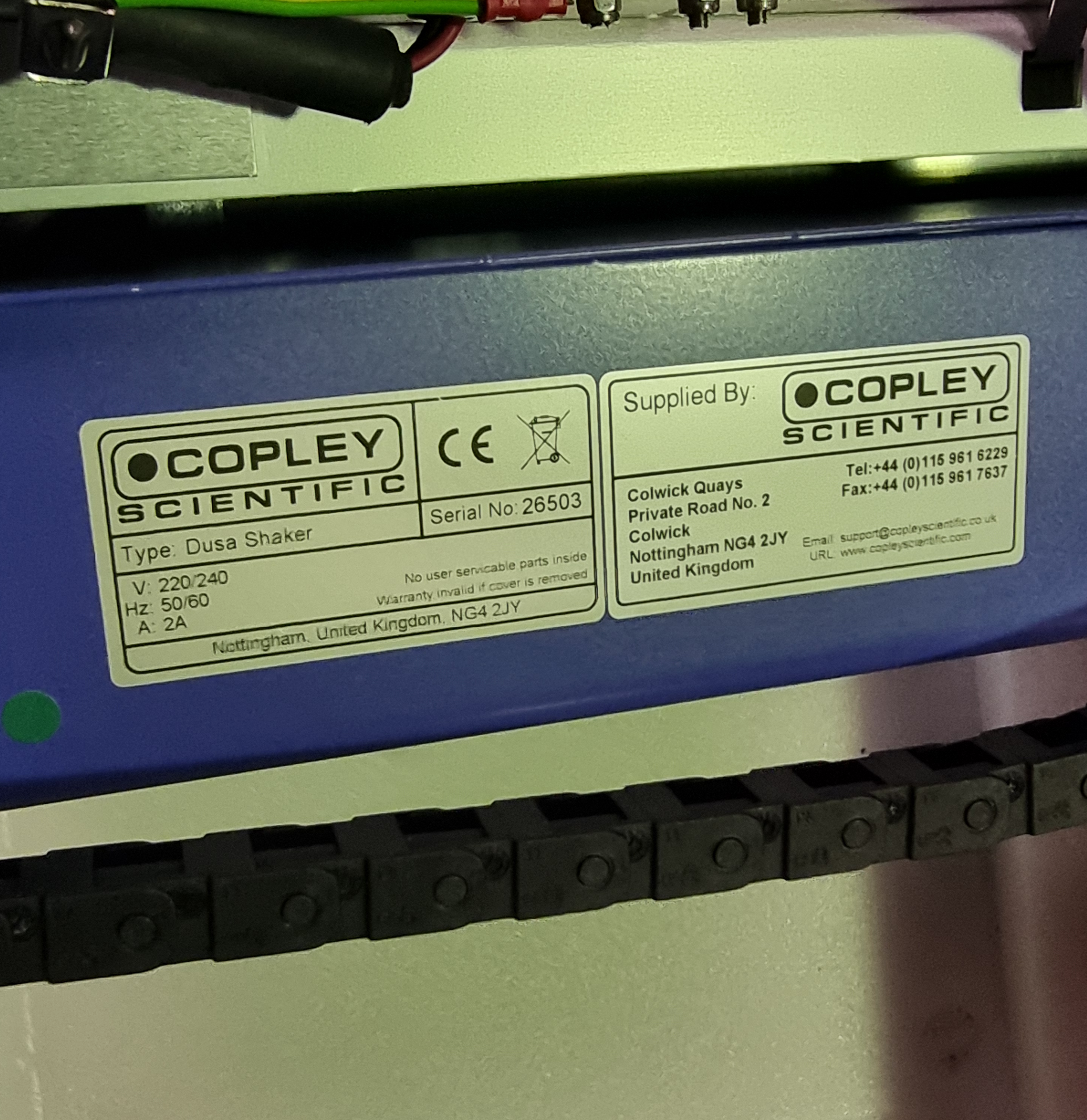 Copley Scientific Dusa Shaker