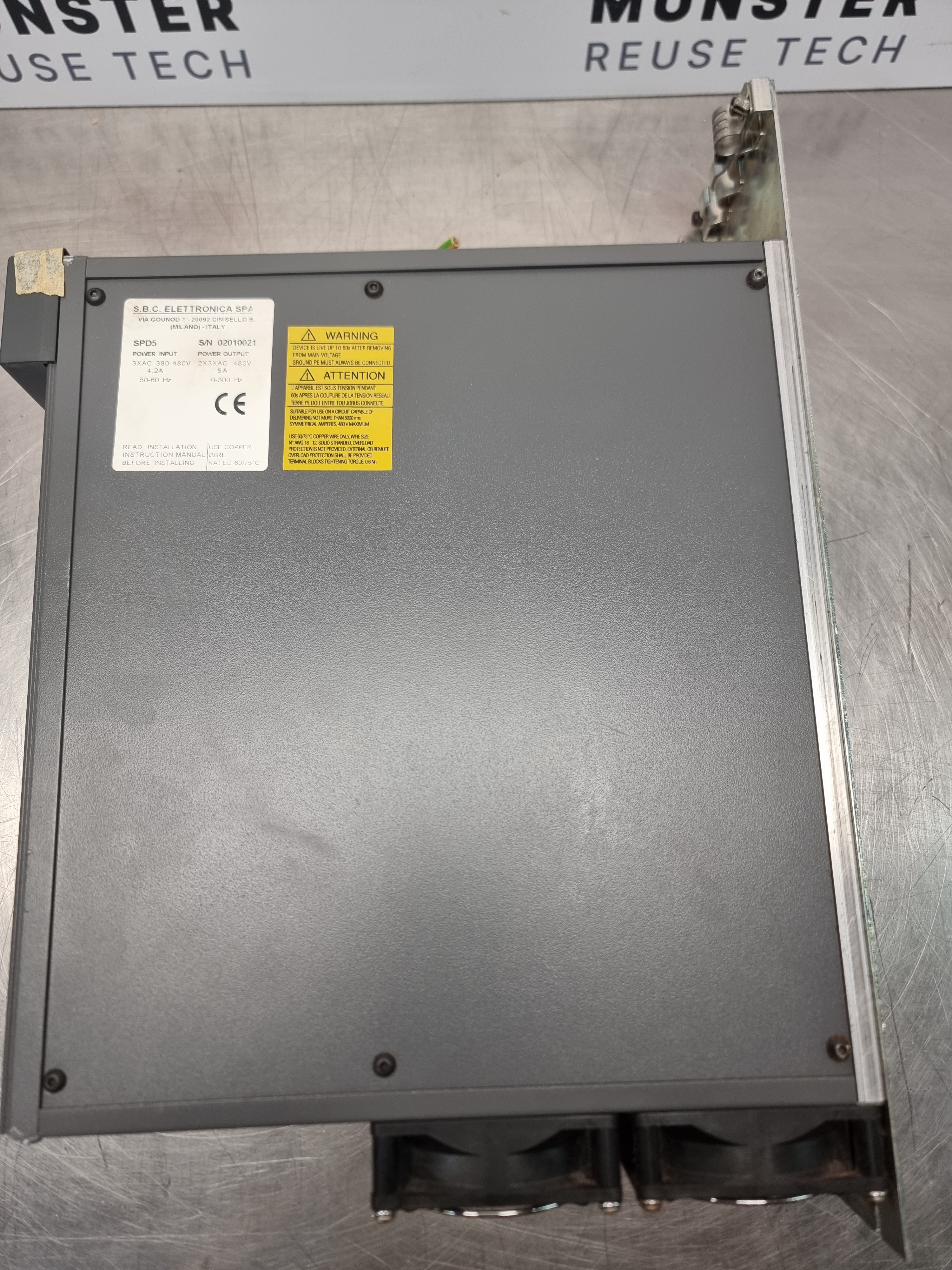 Used Parker Hannifin SPD5 Servo Drive | Power Output: 2X3XAC 480V 5A