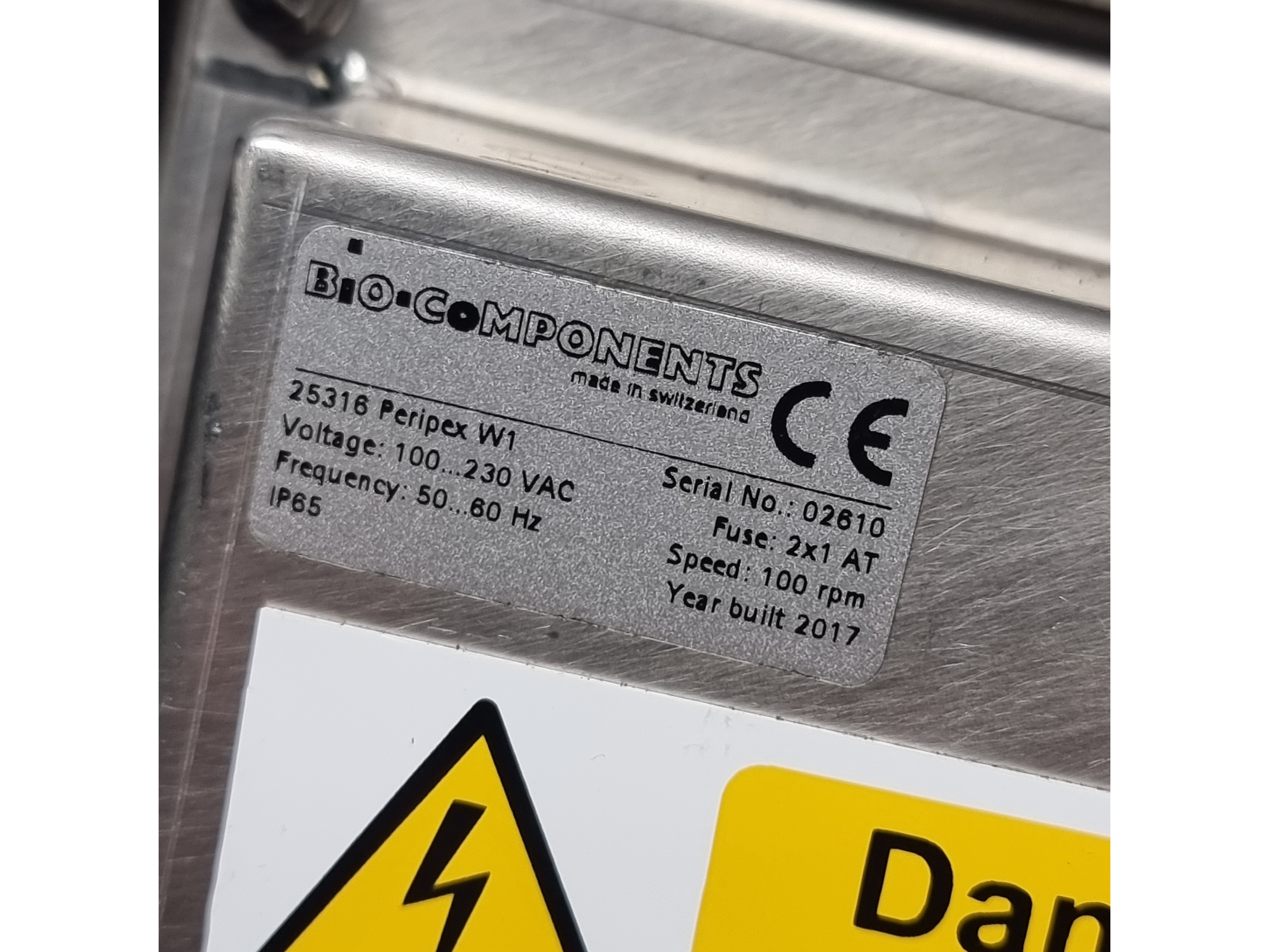 Used Bio Engineering Peripex W1 Perisaltic Pump complete with Watson Marlow 314D Pumphead