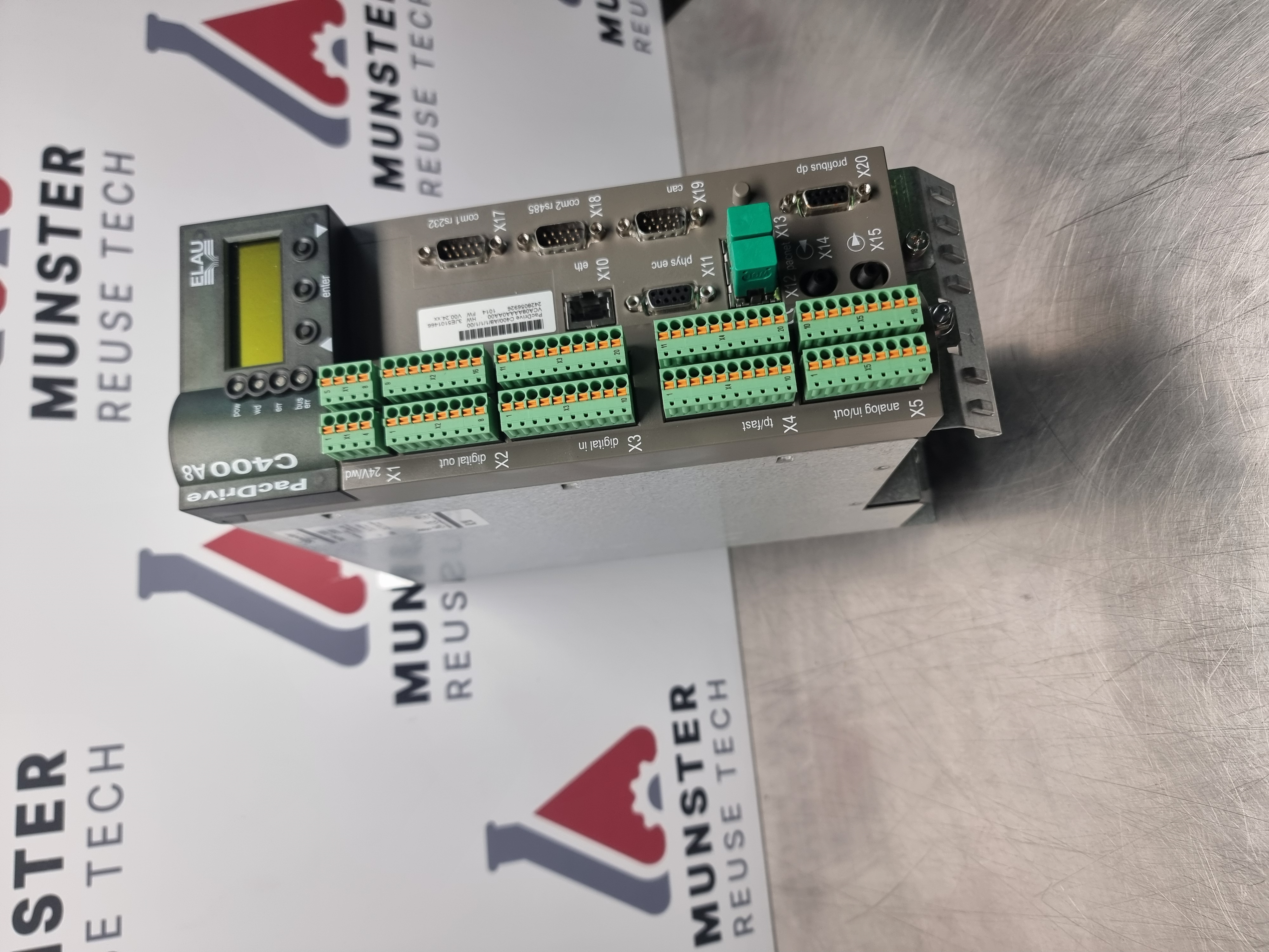 Used Schneider Elau C400 A8 Pac Drive Controller C400/A8/1/1/1/00 | VCA08AAAA0AA00