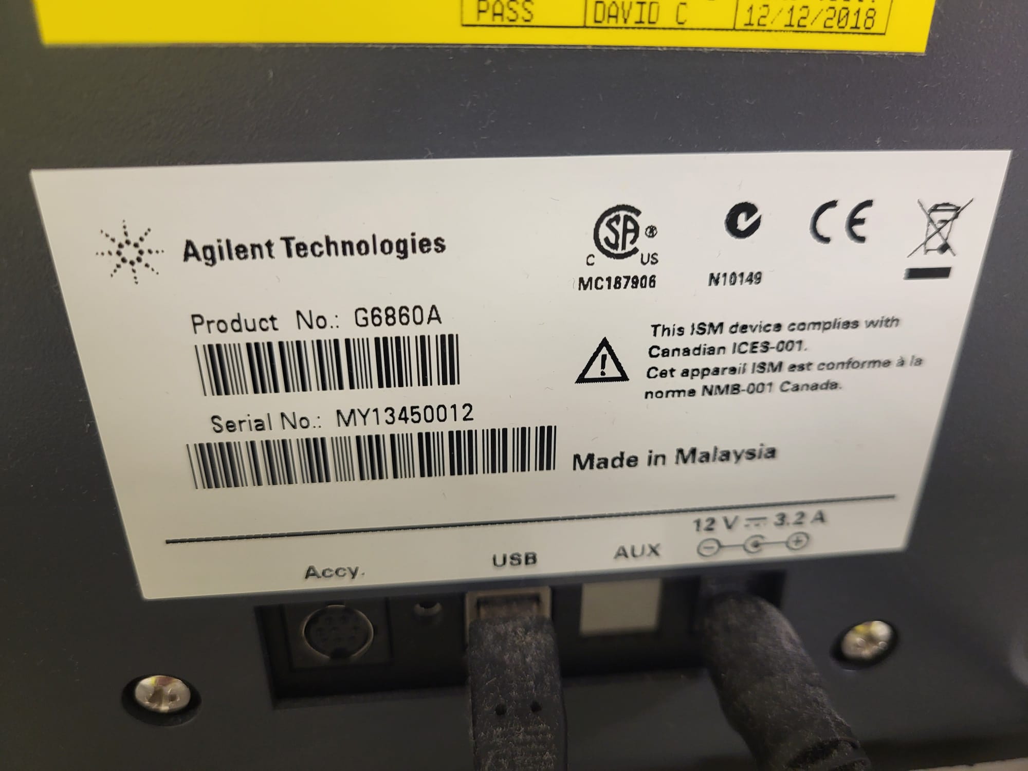 Used Agilent Technologies Cary 60 UV-VIS | P/N: G6860A