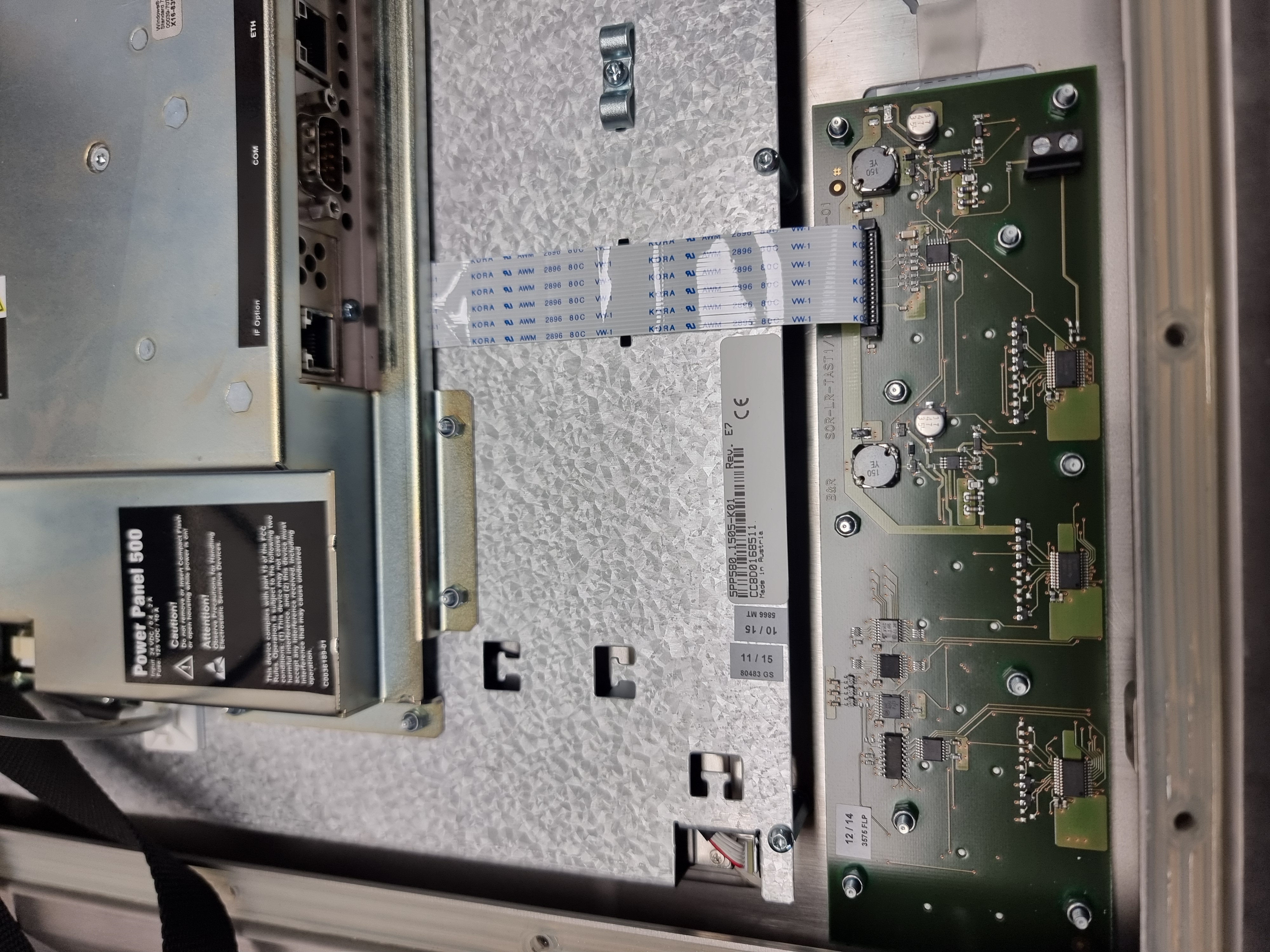 Used B&R OEM 15" Power Panel 500 HMI | P/N: 5PP5:495280.002-00 For Sortimat Pen Line