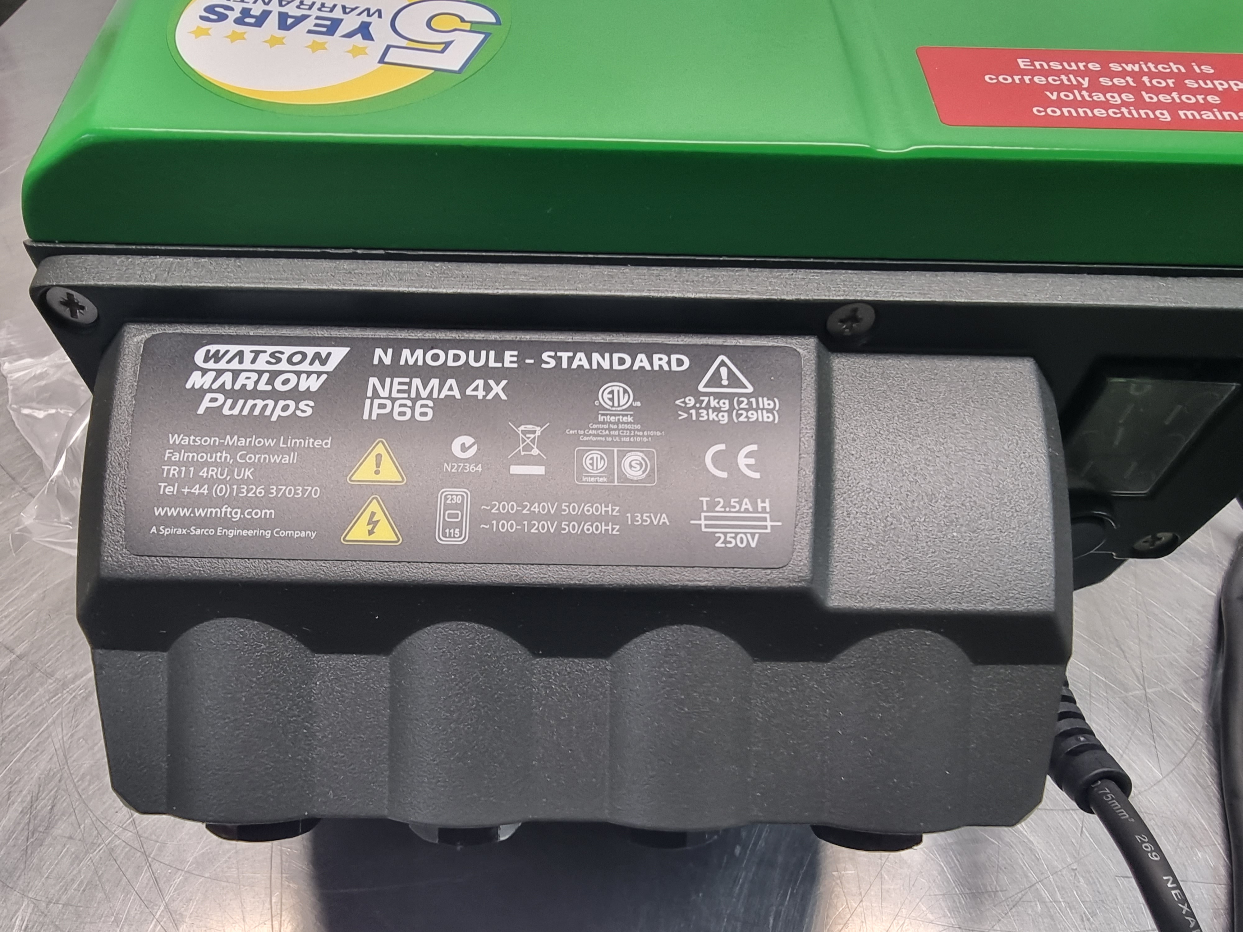 Watson Marlow 530UN/REL IP66 Pump | 050.914N.ELU