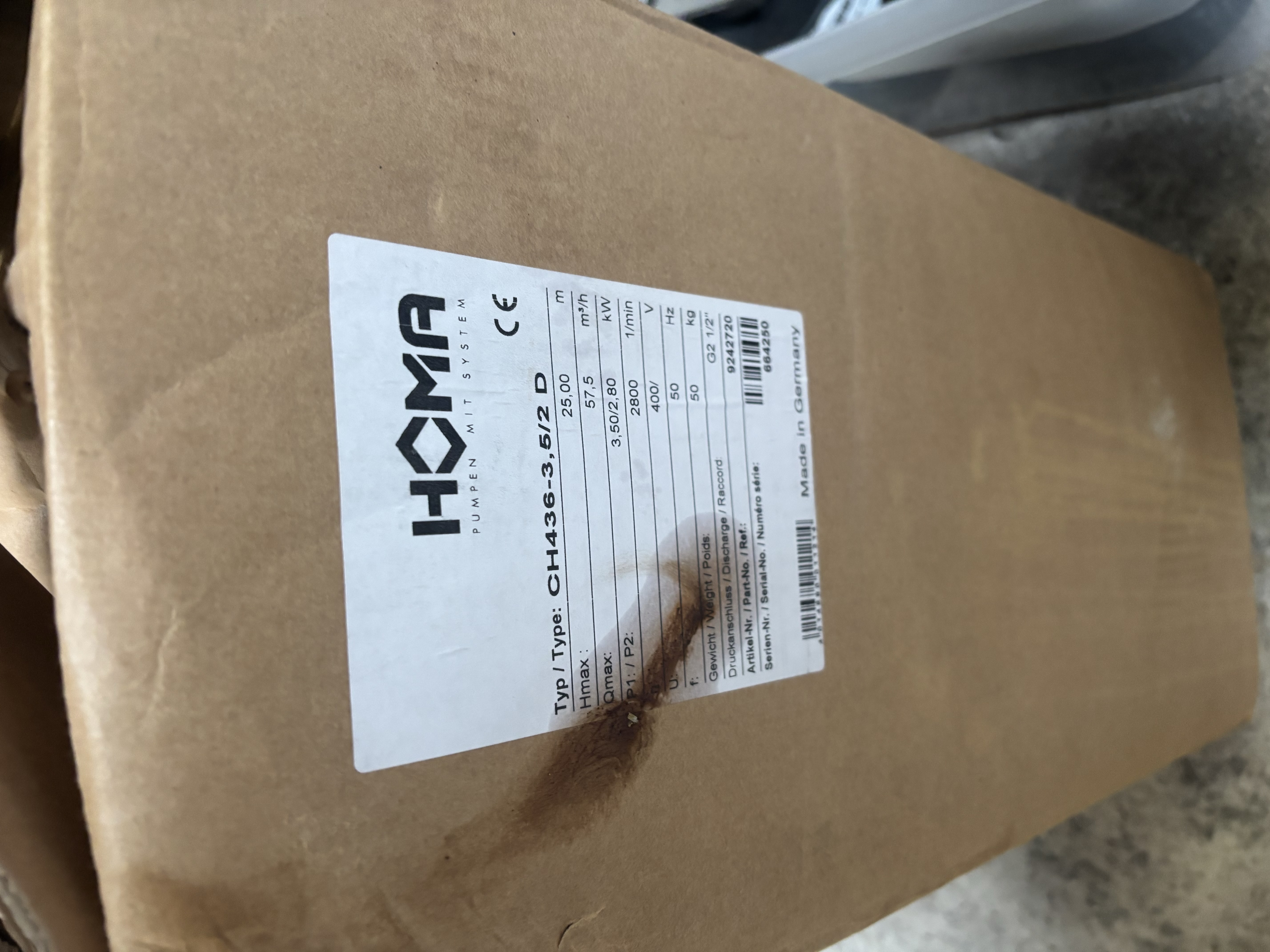 Homa Submersible Pump Model-CH436-3,5/2D