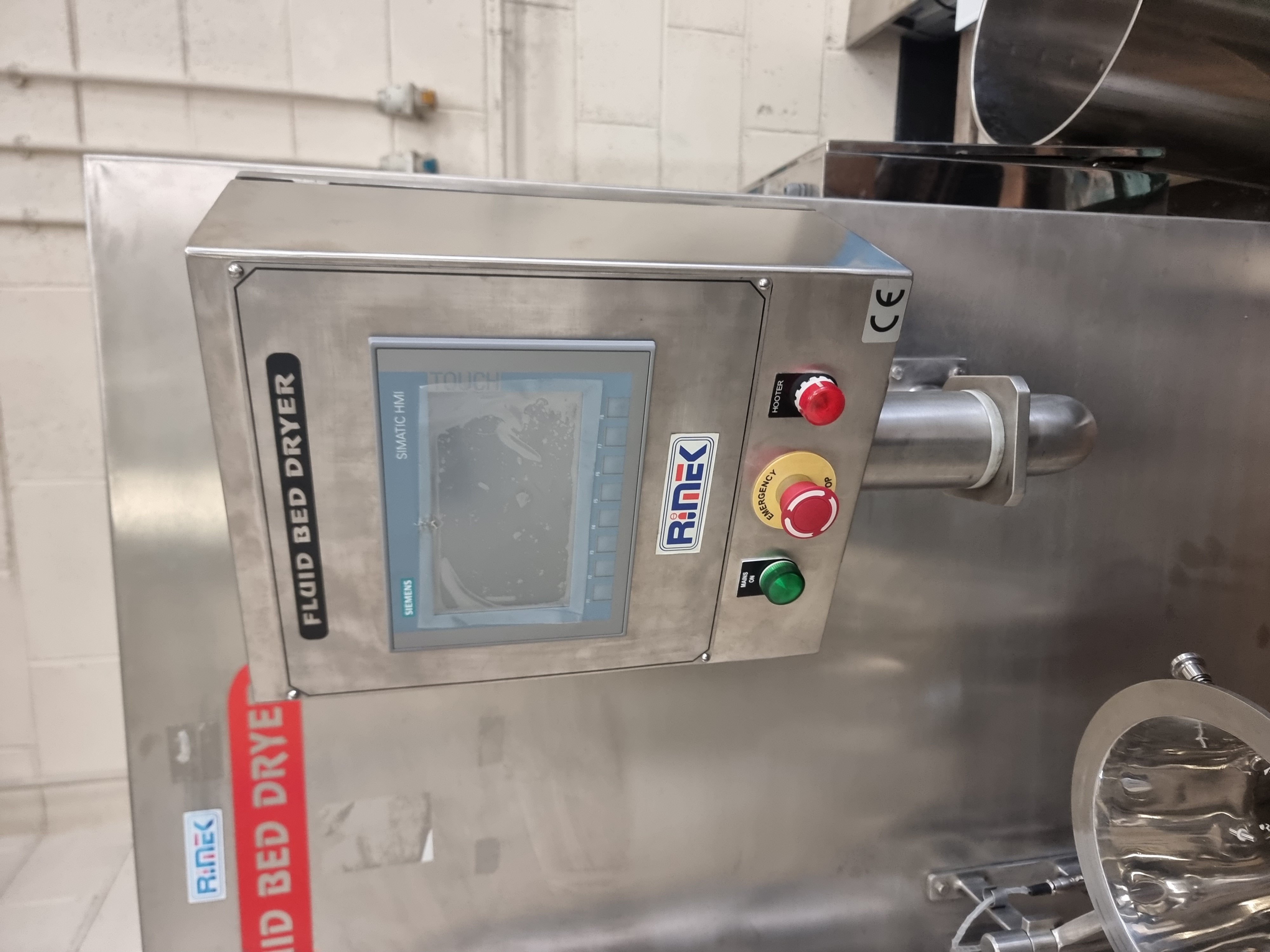 Used Rimek Karnavati FBD-2KG Fluid Bed Dryer