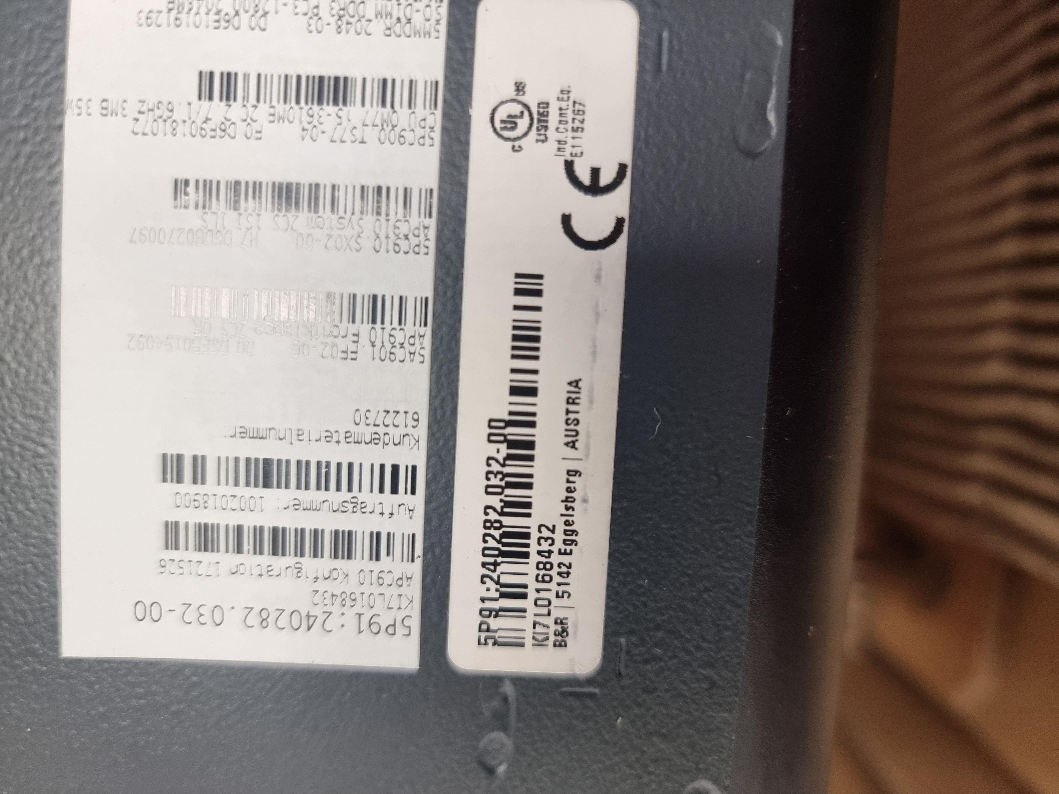 B&R Automation Industrial PC 901 | 5P91:240282.032-00 | IMA p/n: 001006523713