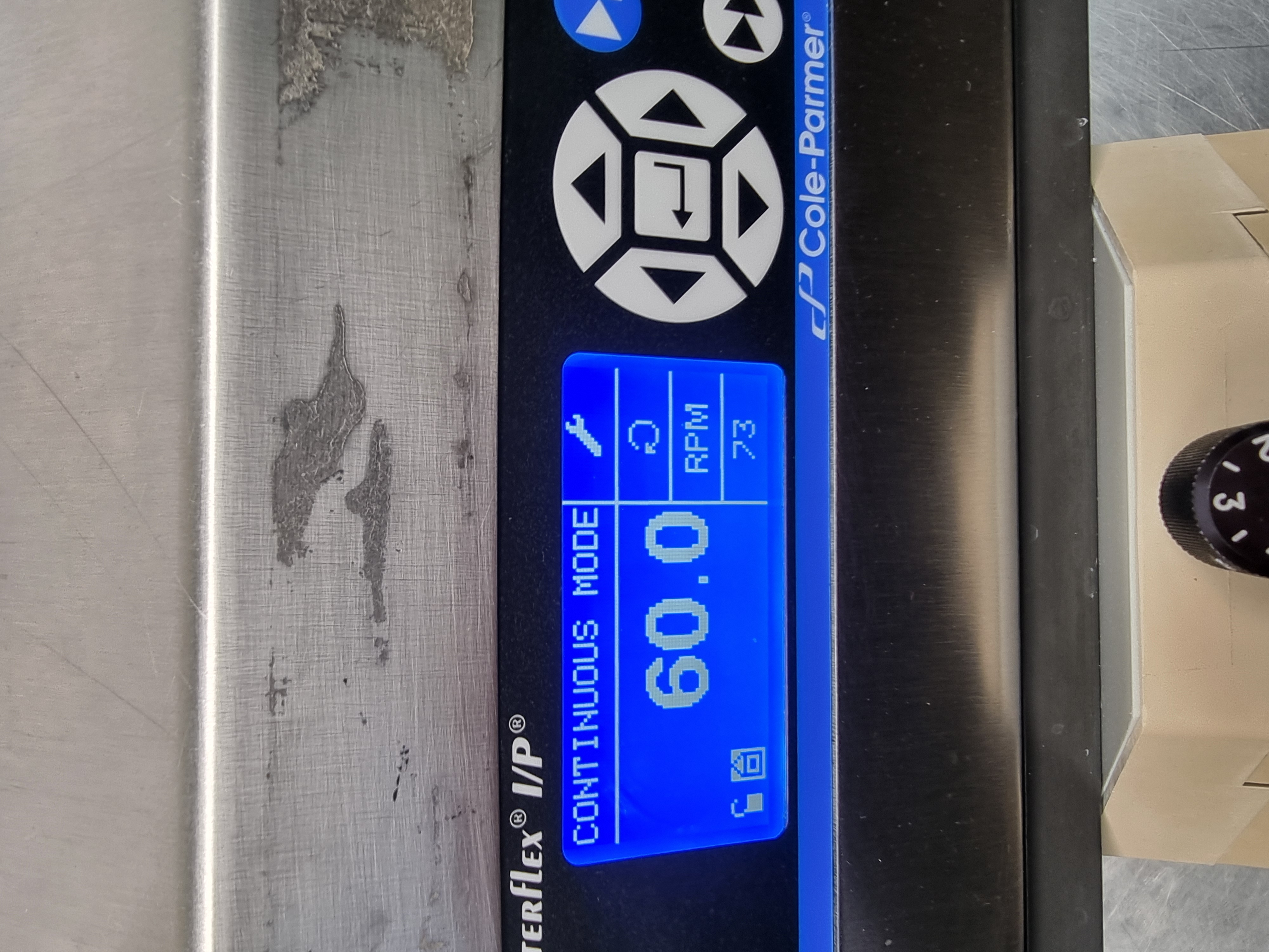 Used Cole-Parmer Masterflex I/P 77420-18 Perisaltic Pump c/w Easy Load 77602-30 Pump Head