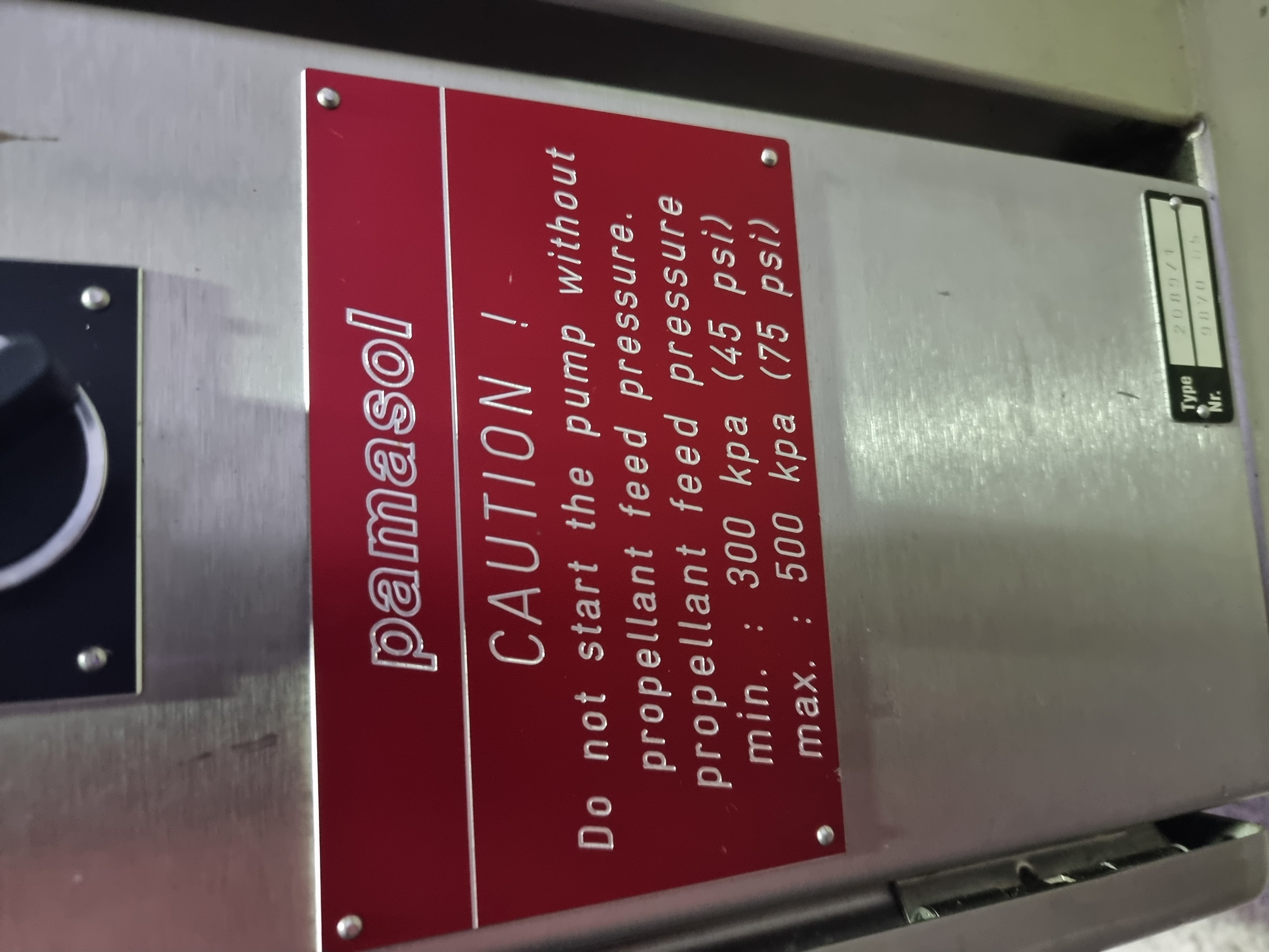 Used Pamasol 2089 Series Diaphragm Pump for suspensions | Type 2089/1