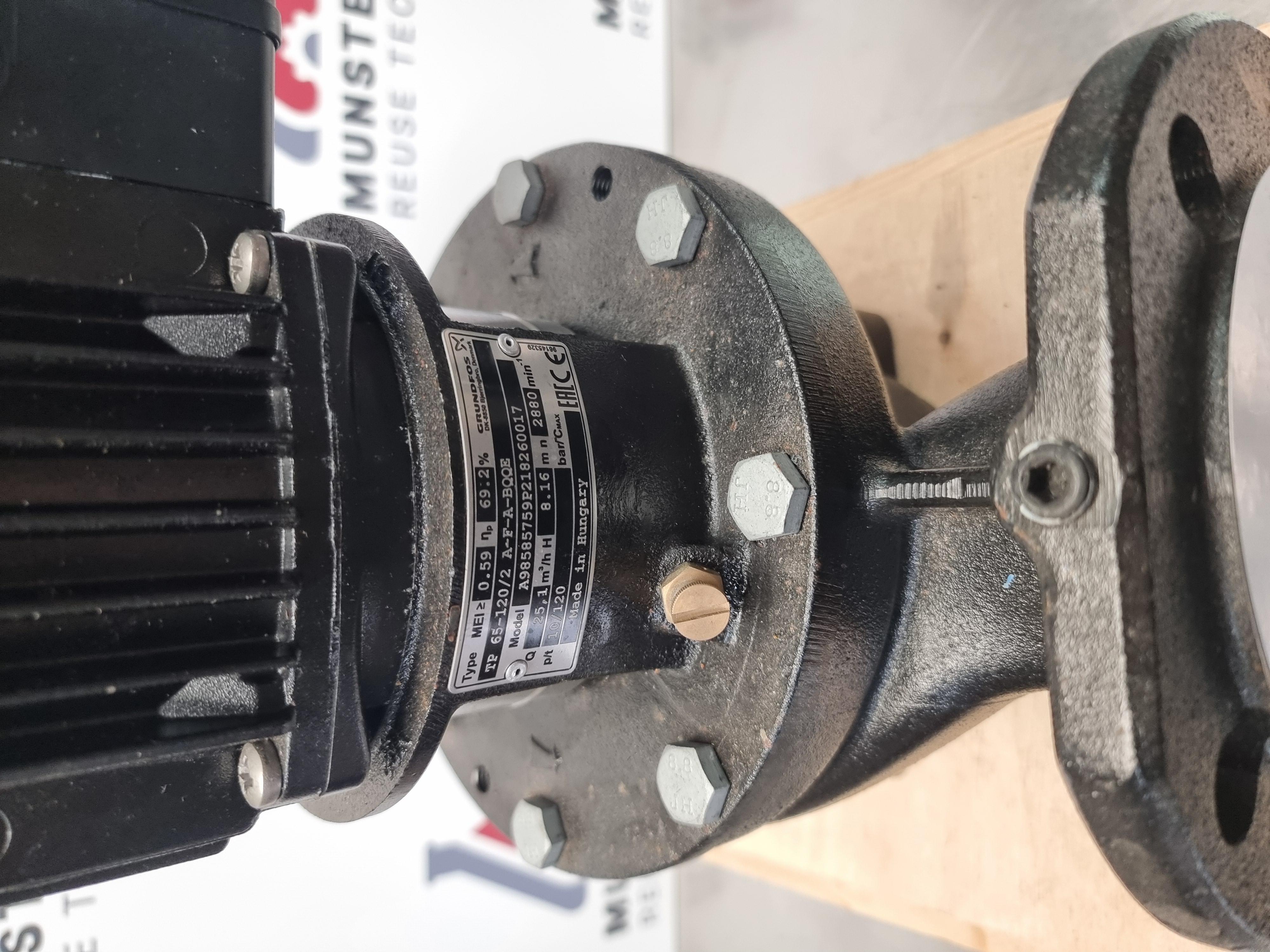 Grundfos TP 65-120/2 A-F-A-BQQE Single-Stage Centrifugal Pump