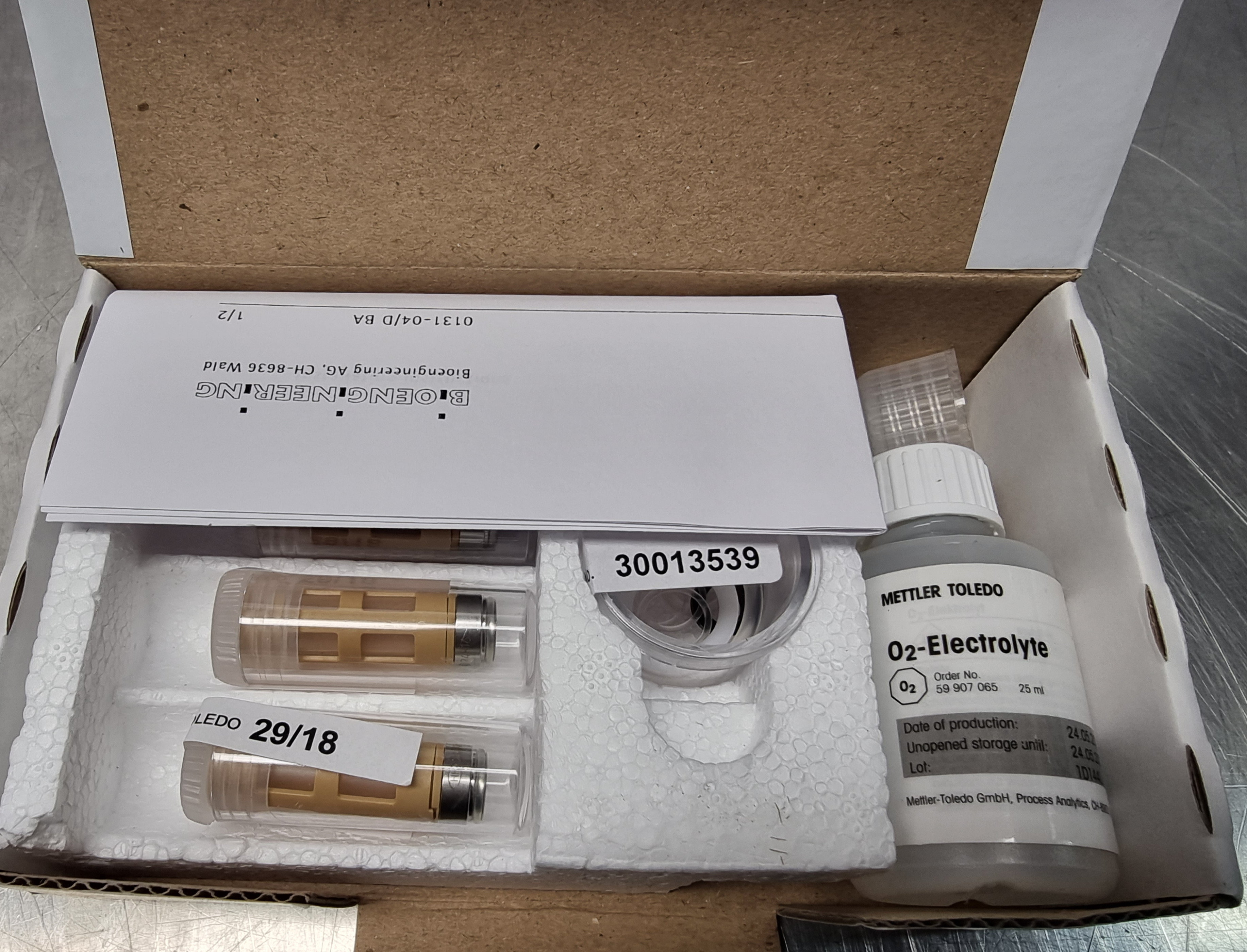 Mettler Toledo Membrane Kit for p02 Probes 12mm | Brand: Bioengineering / Part no: 52898