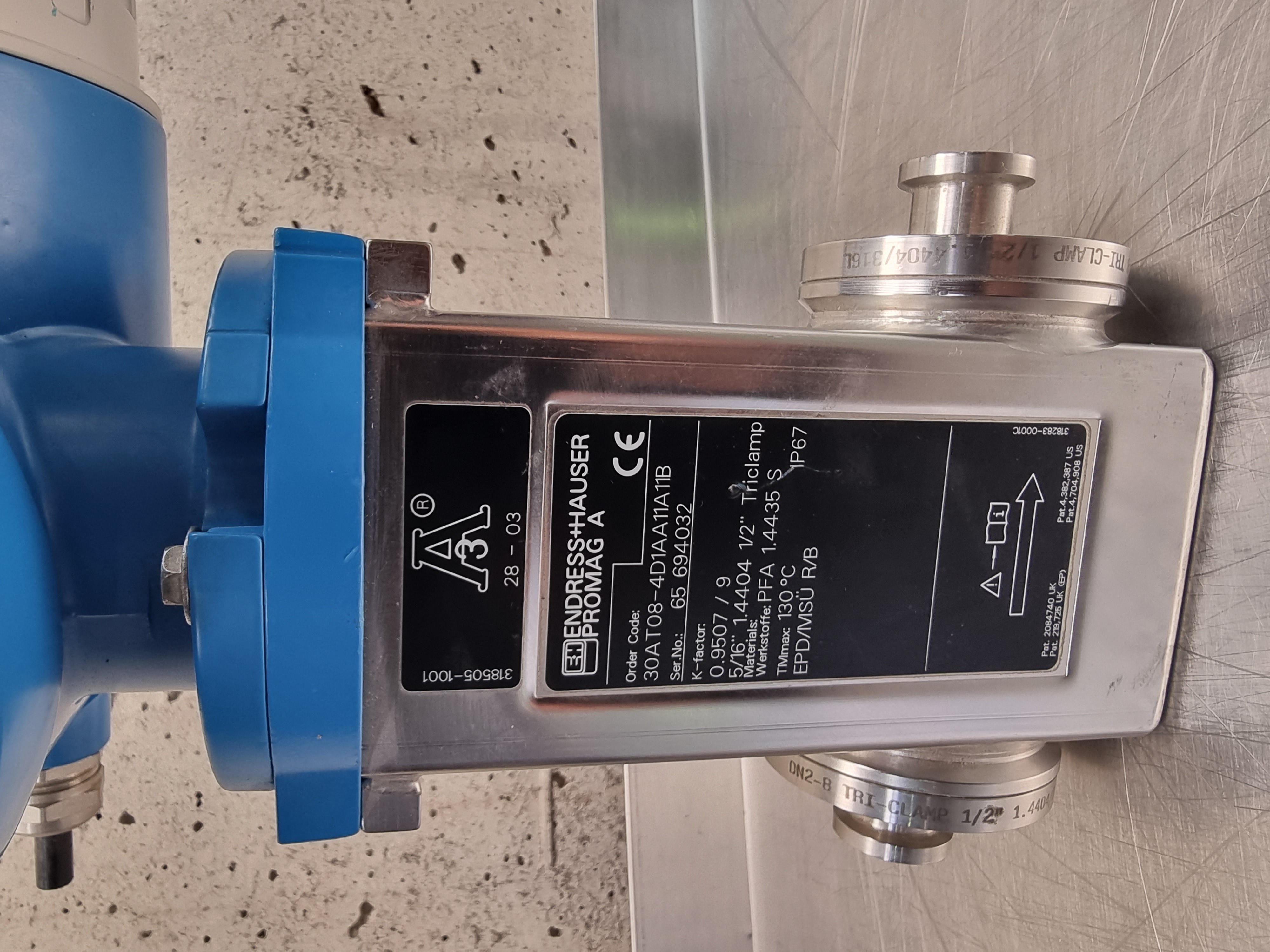 Endress Hauser Promag 30 Flow Meter