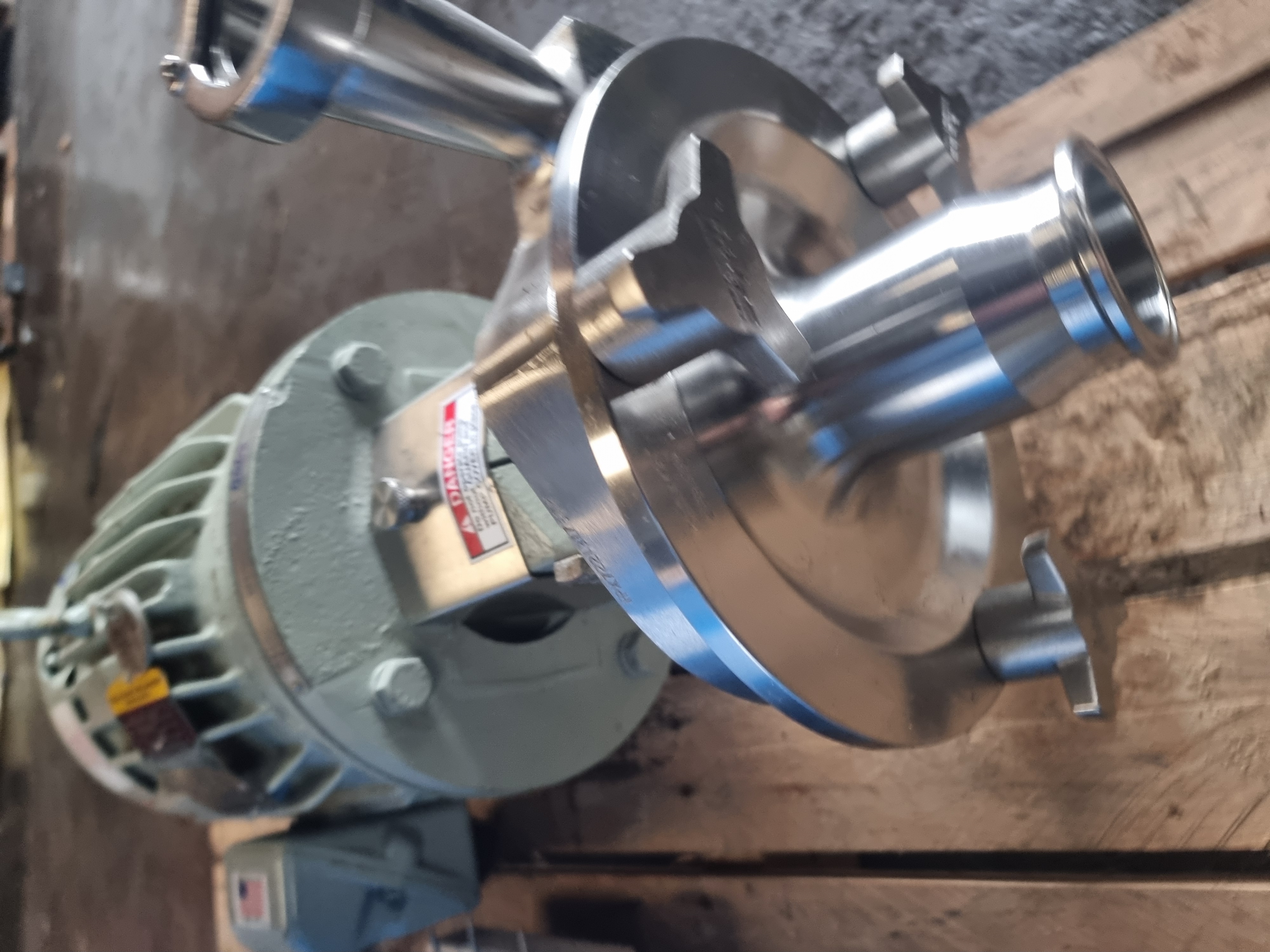 Used Fristam FPX722-130 Stainless Steel Centrifugal Pump | 2" x 1-1/2" c/w Baldor Motor