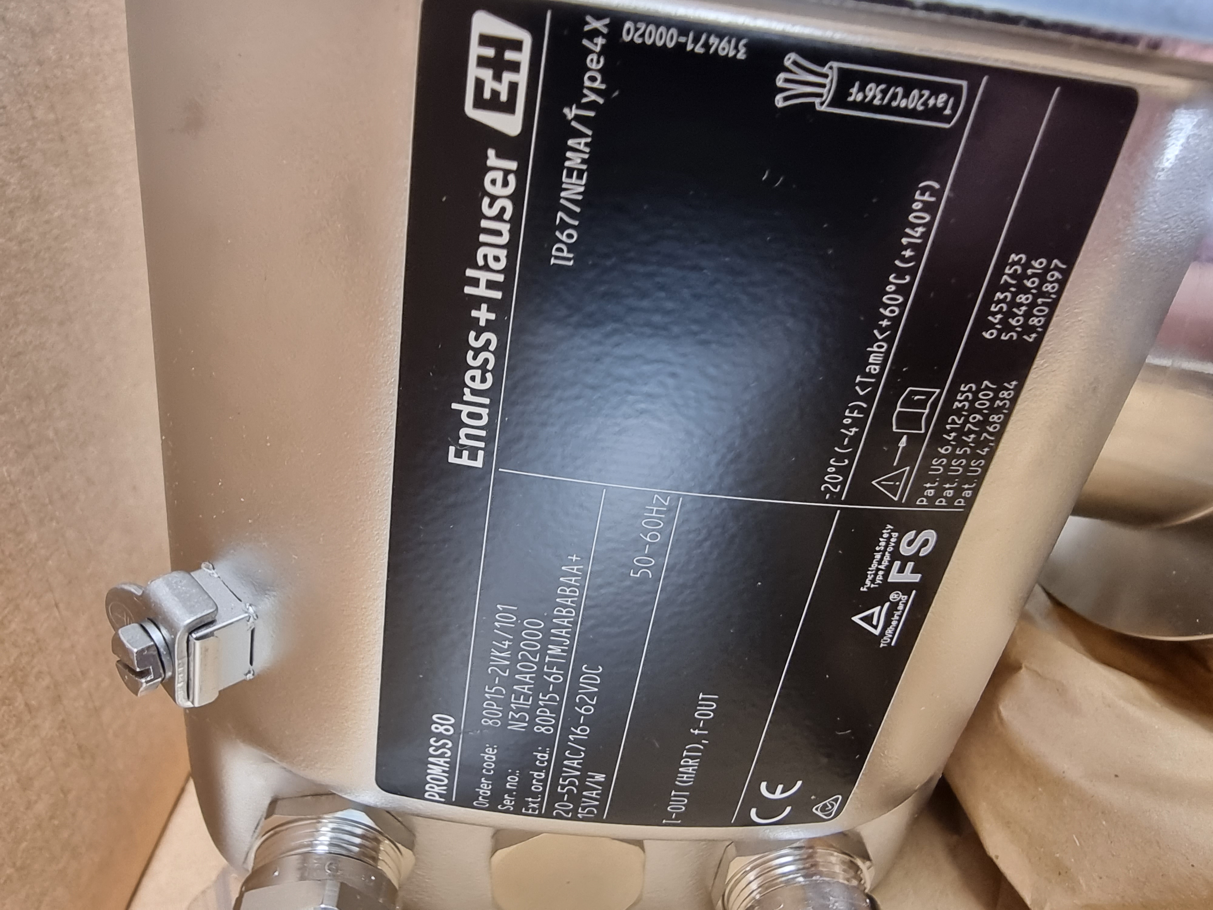 Endress Hauser Promass 80P15 Flowmeter | DN15 / 1/2" | 80P15-2VK4/101