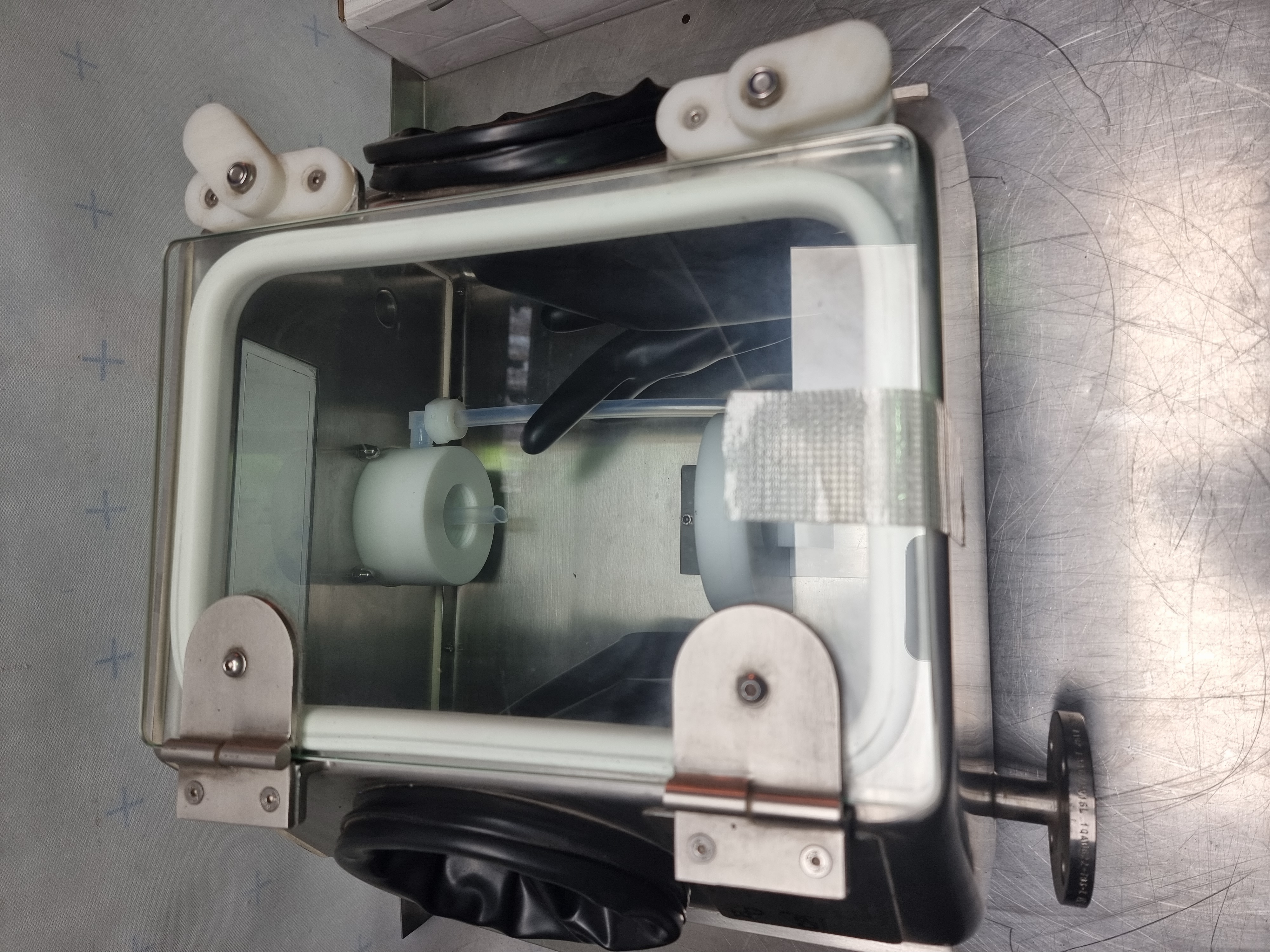 Used Sample Valve GloveBox