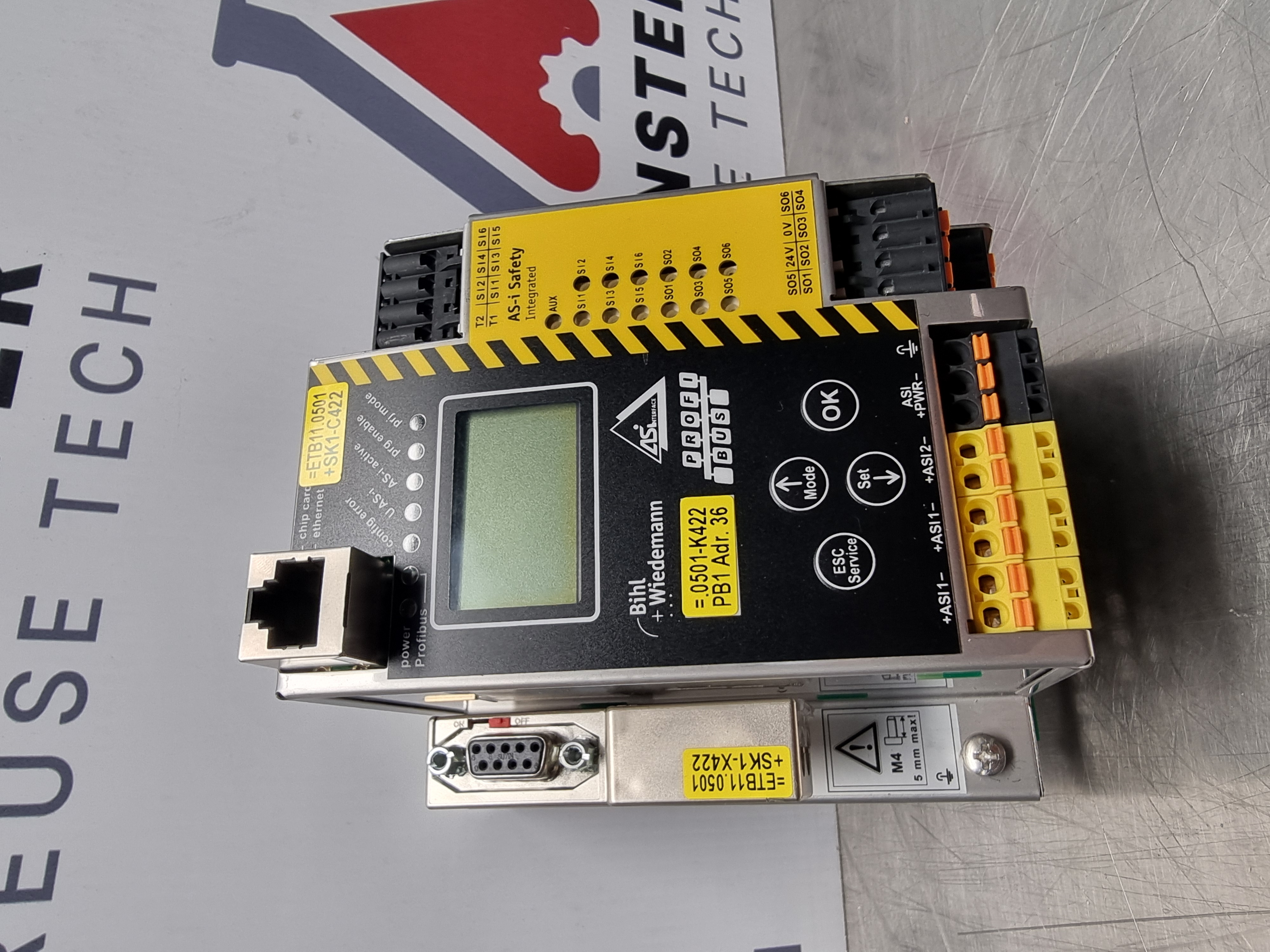 Used Bihl + Wiedemann BWU2635 AS-i Profibus Gateway | Version: V4.3