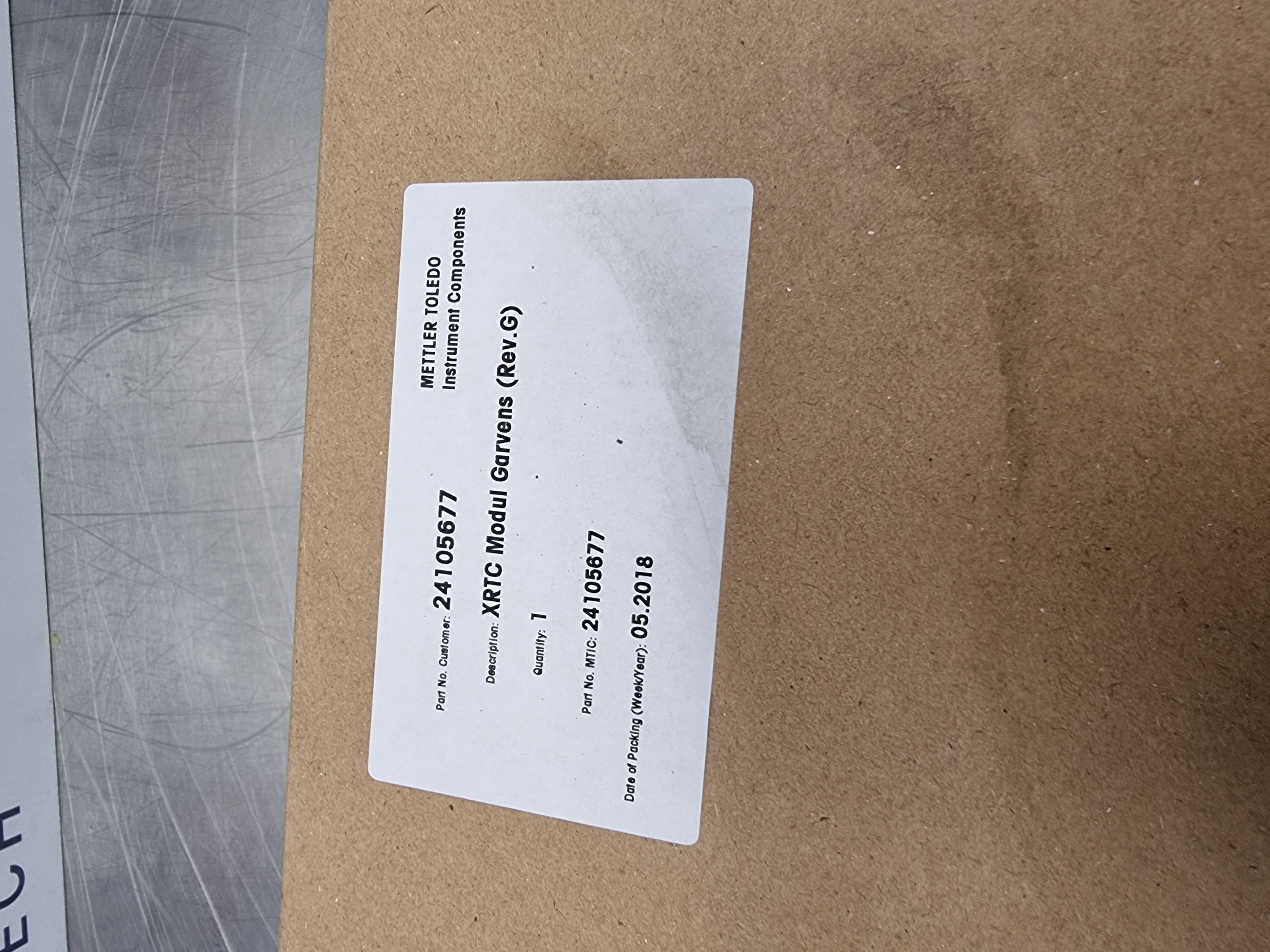 Mettler Toledo Garvins XRTC Module (Rev. G) | P/N: 24105677