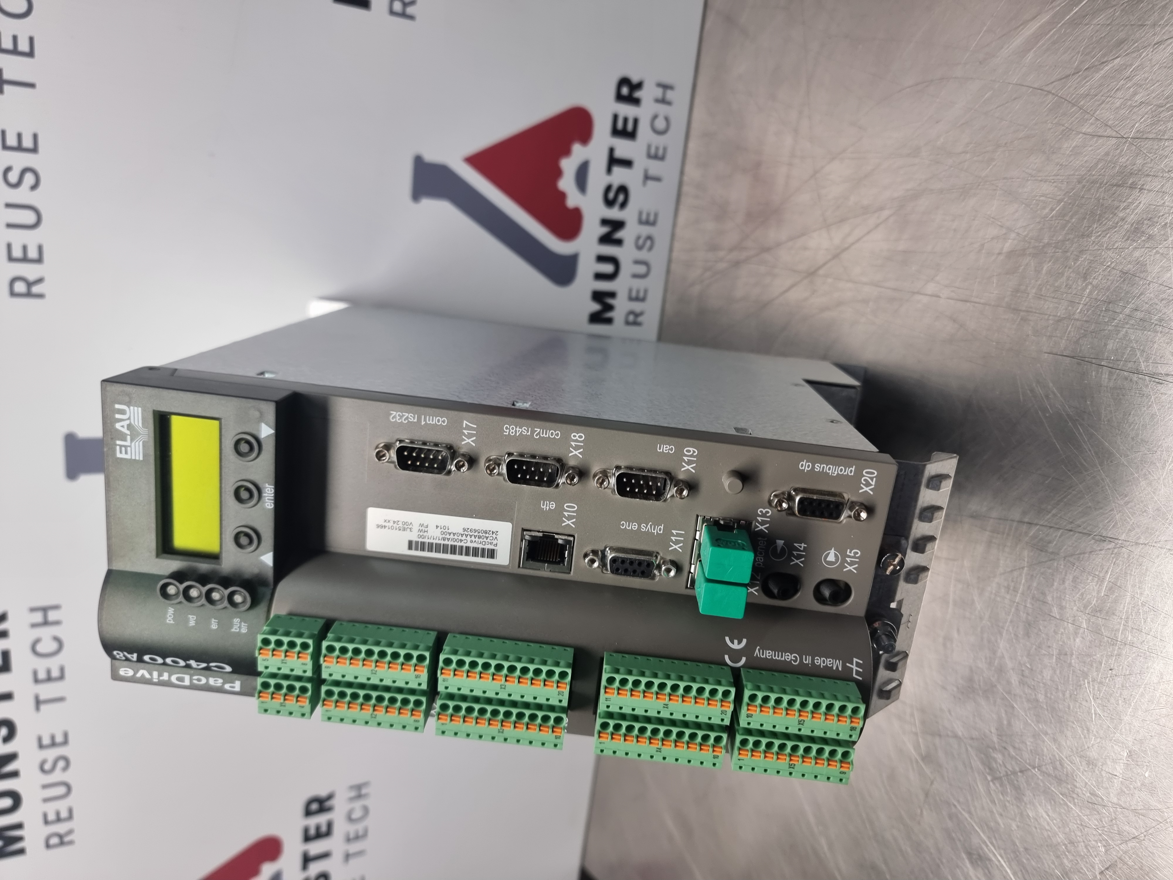 Used Schneider Elau C400 A8 Pac Drive Controller C400/A8/1/1/1/00 | VCA08AAAA0AA00