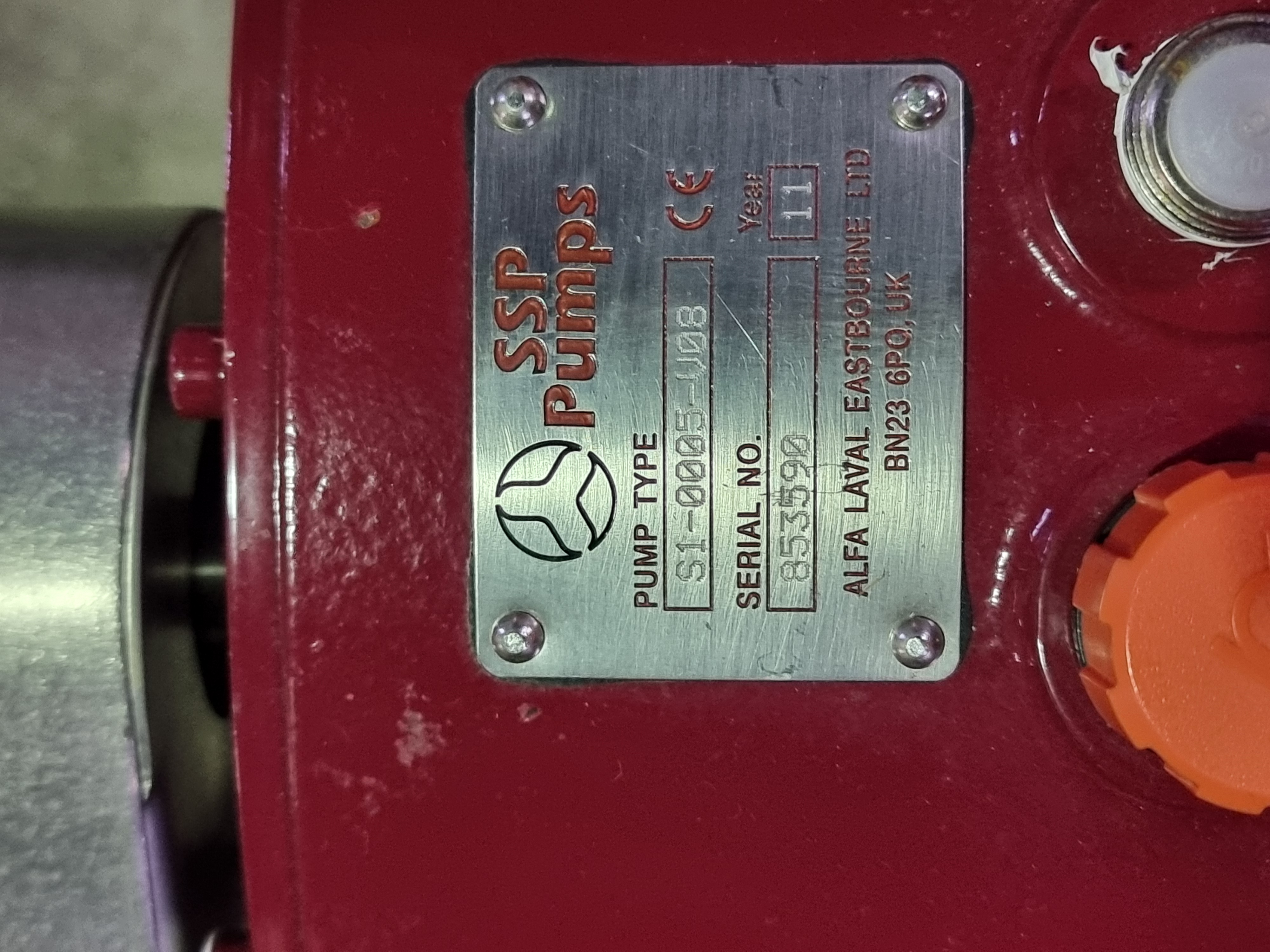 Used SSP Pumps Rotary Lobe Pump | Type: S1-005-V08