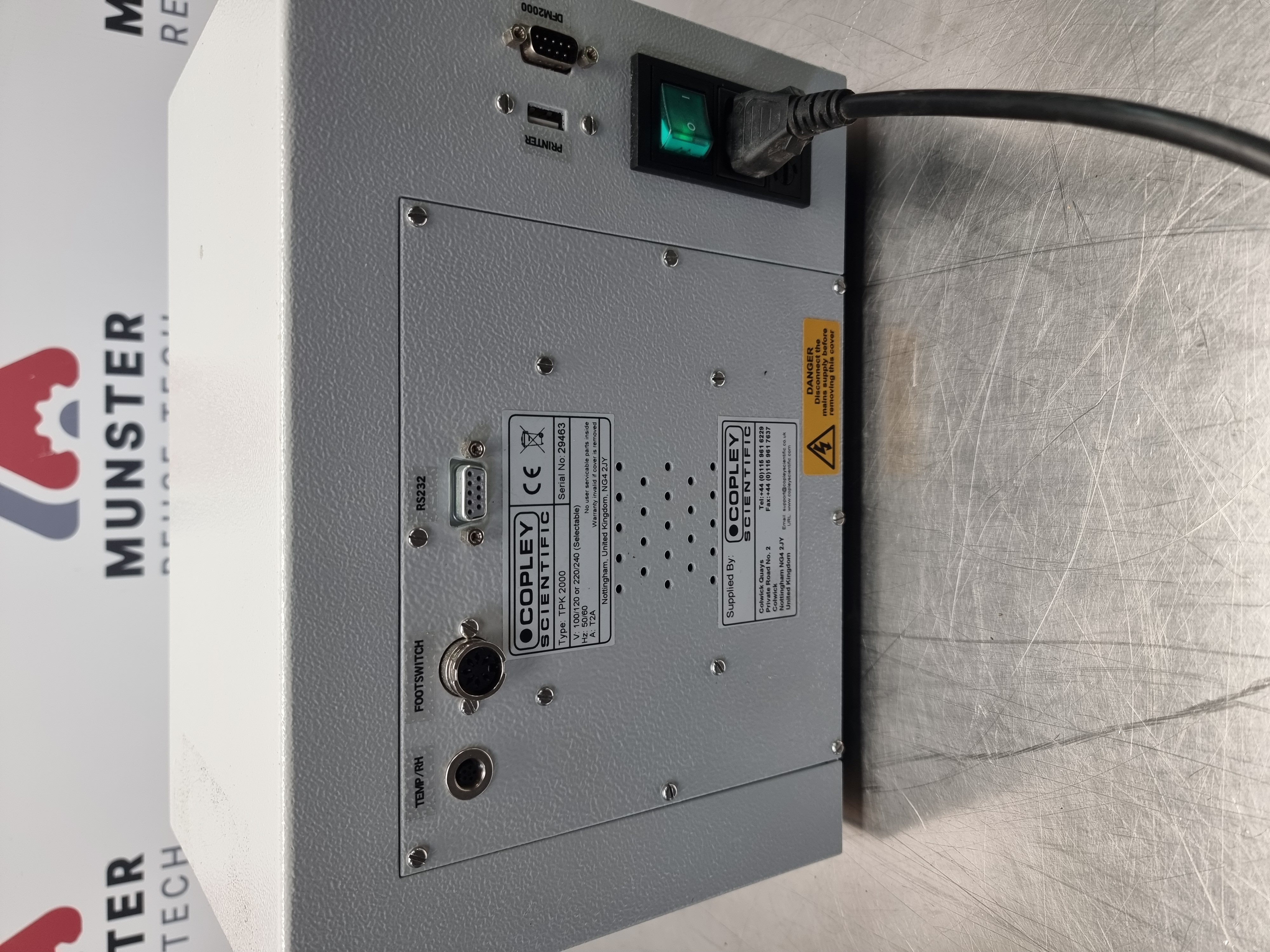 Used Copley TPK 2000 Critical Flow Controller
