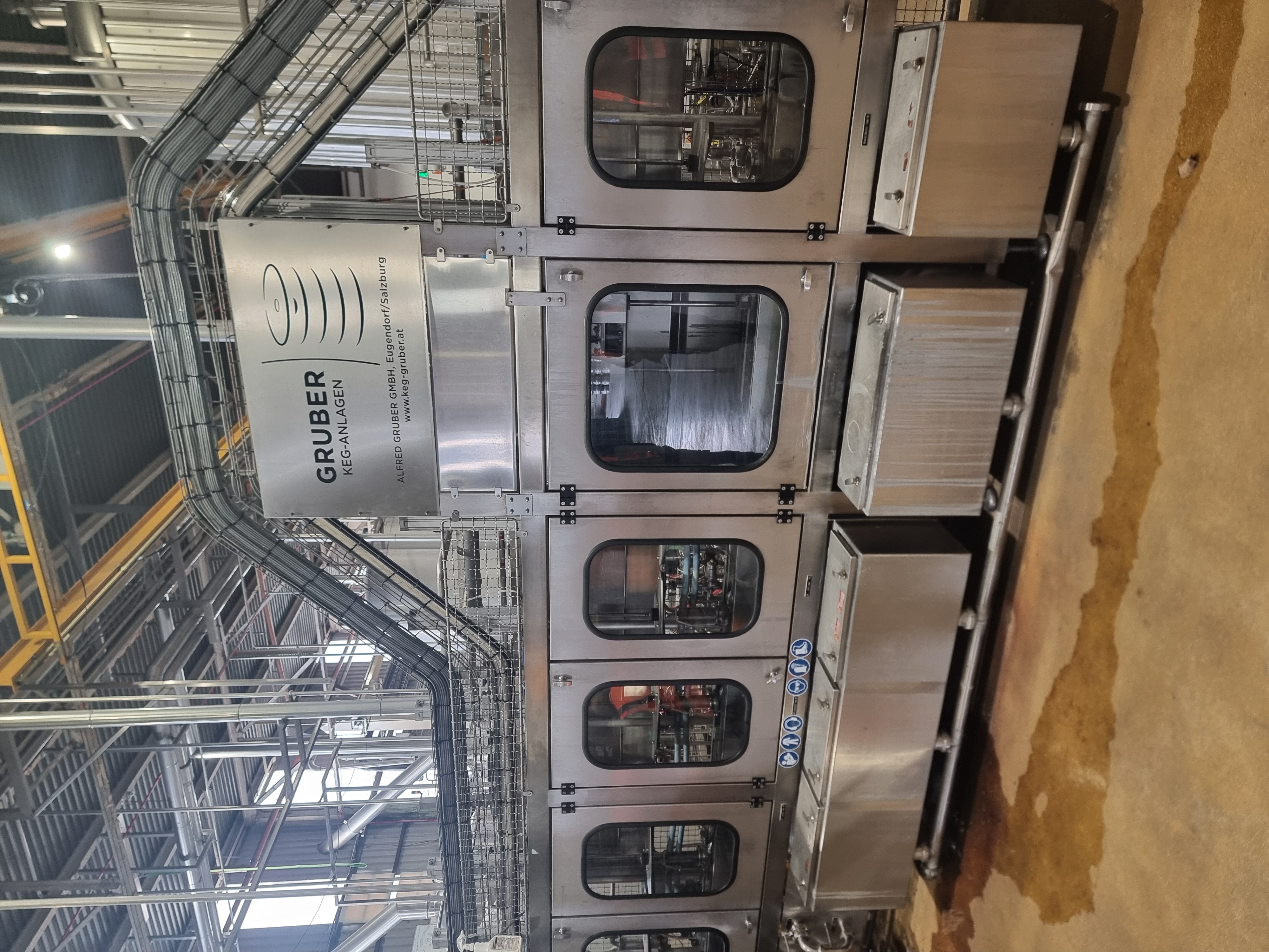 Used A. Gruber KEGmatic 6/1 Keg Filling Machine & Keg Turner - 90 KEG/h