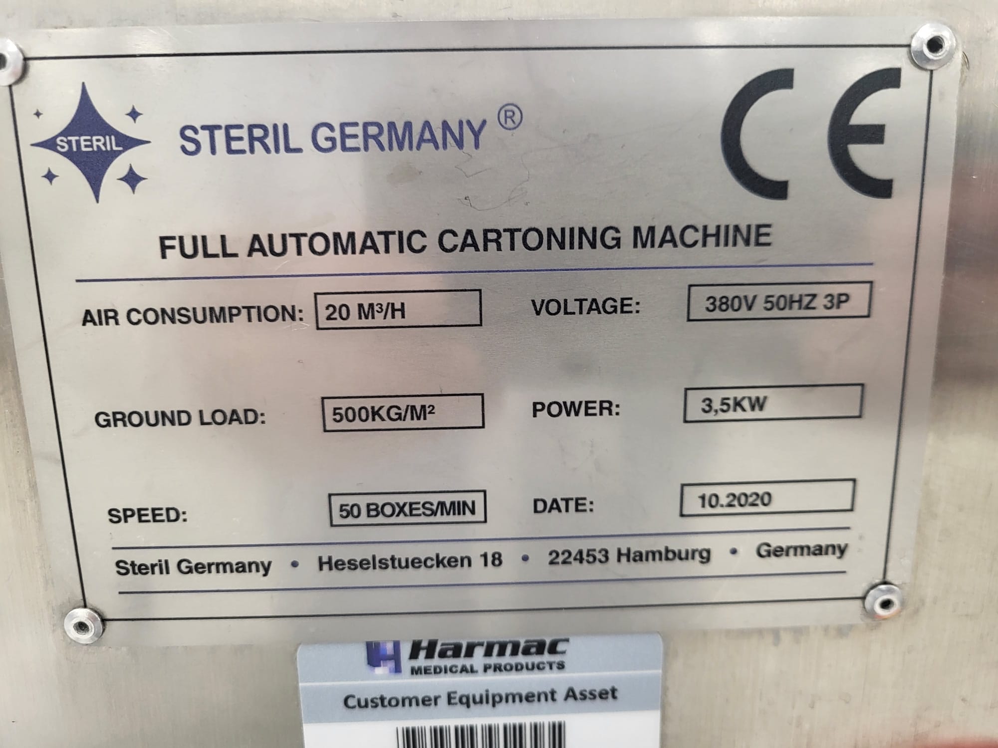 Used Complete Face Mask Manufacturing Line