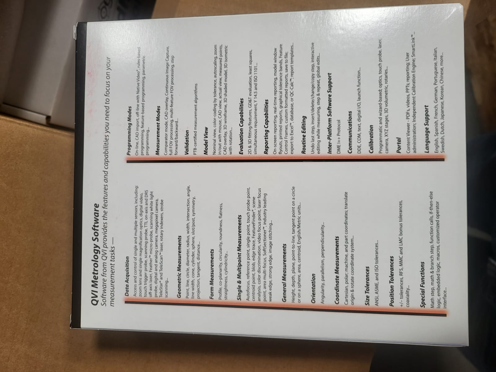 QVI Sprint MVP 624 Large Area 3-Axis Measurement System | BRAND NEW!!!