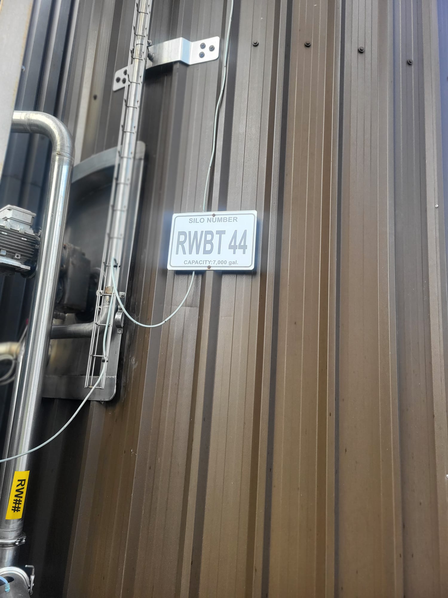 Used 140,000 Litre Stainless Steel Milk Silo