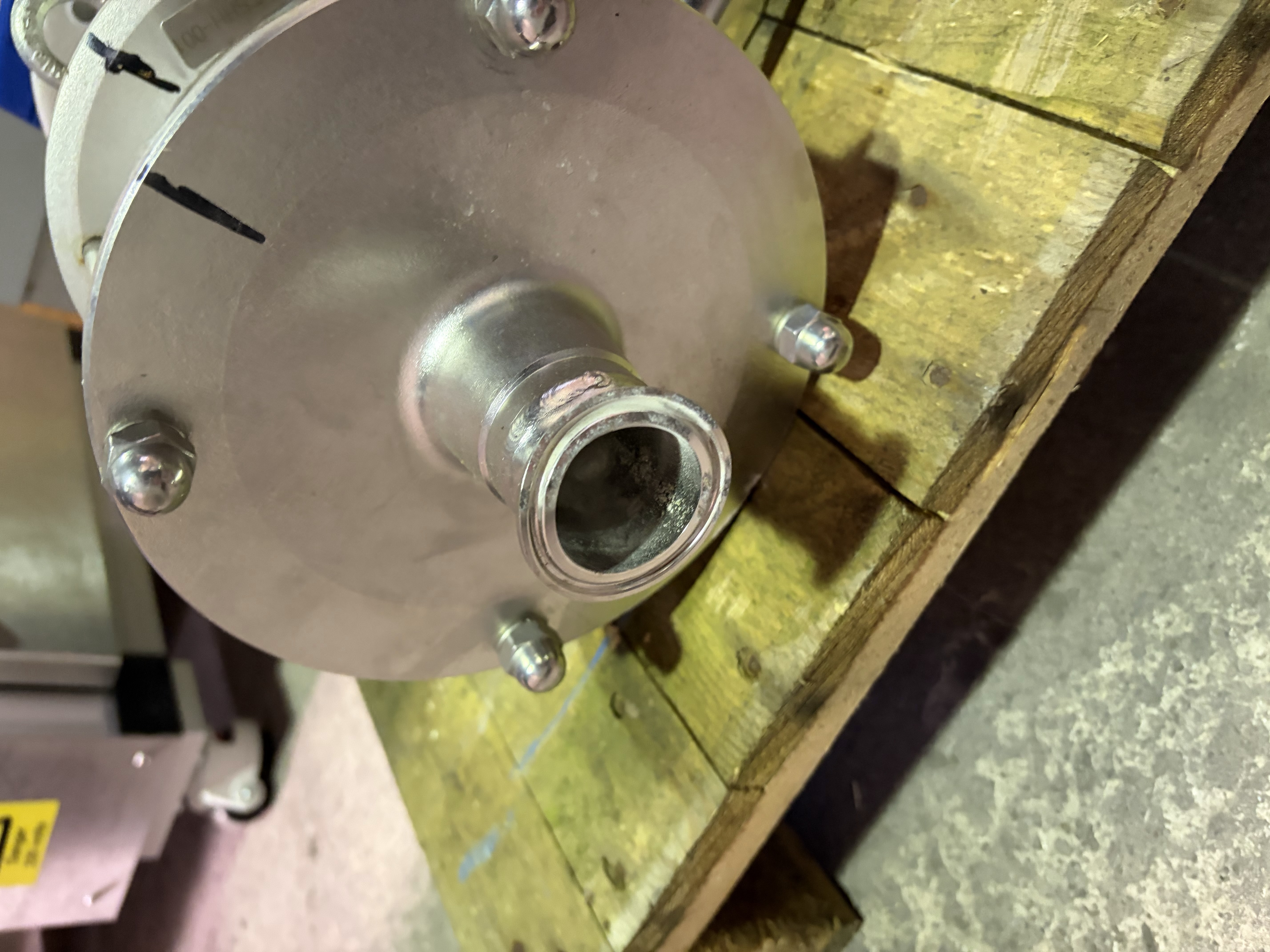 Used GEA Hilge Contra-I/3 ADAPTA Stainless Steel Hygienic Centrifugal Pump – Damaged Connection