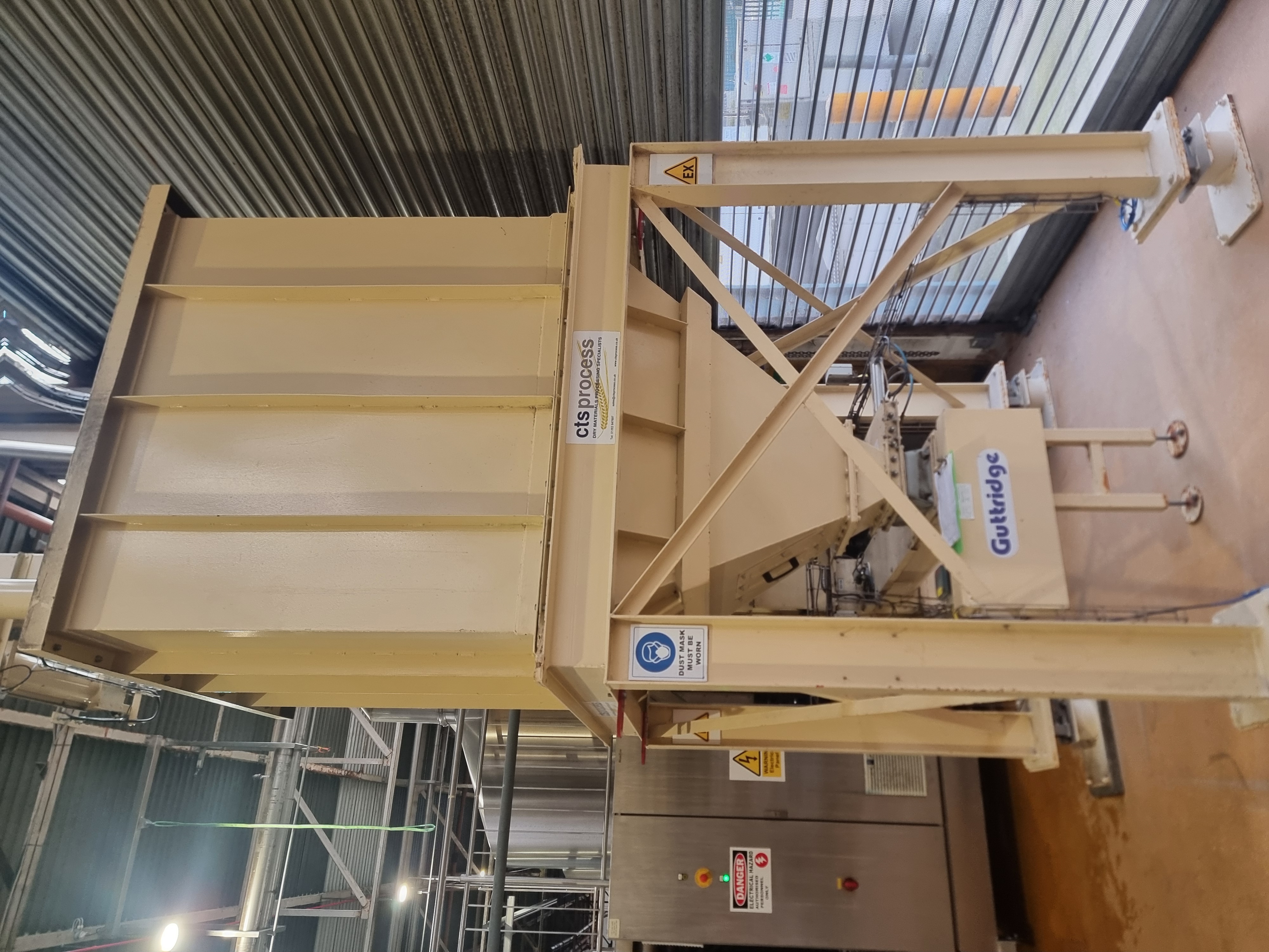 Used Guttridge Grain Intake System & Silo for Brewery