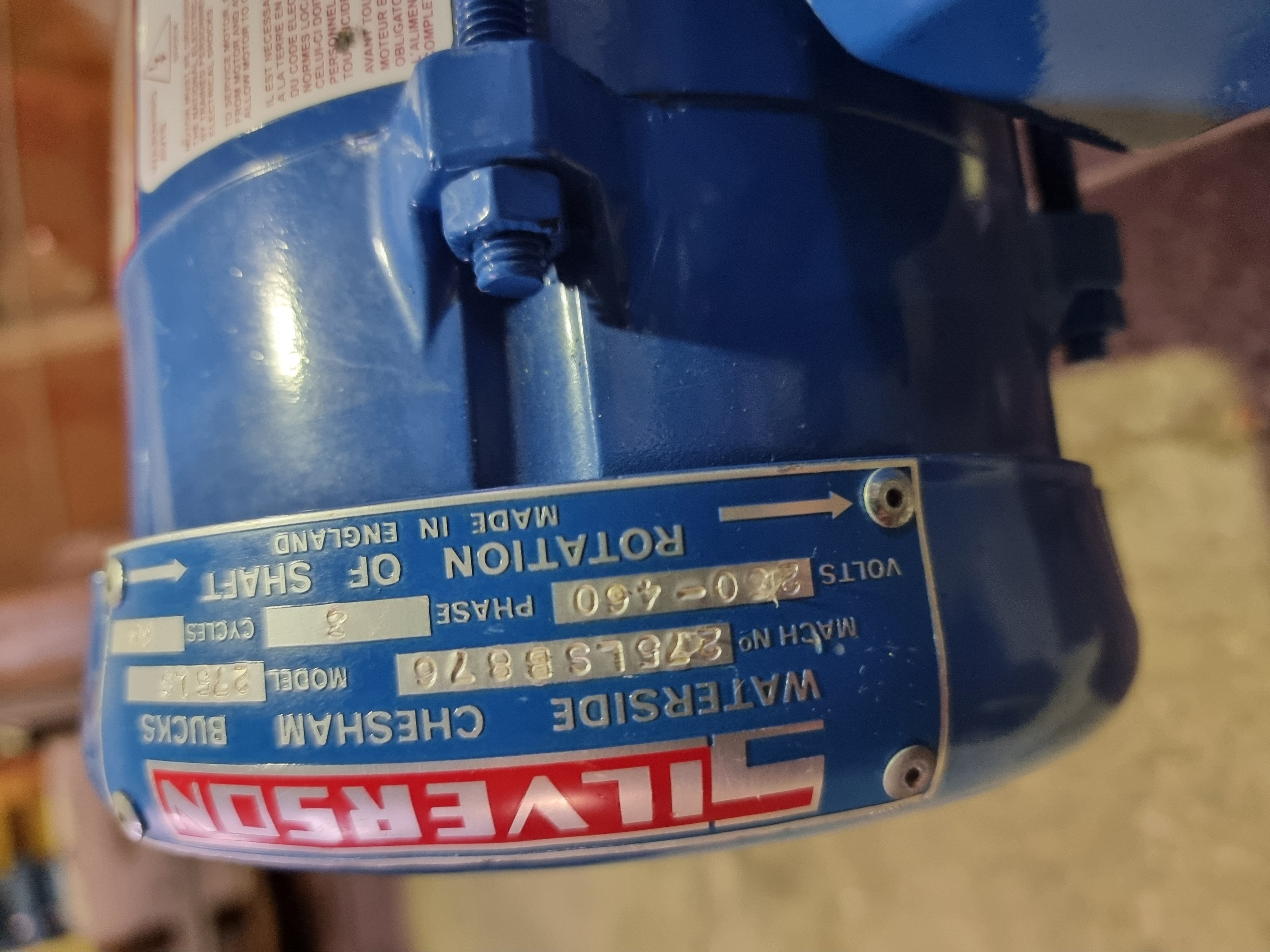 Used Silverson 275 LS High Sheer In Line Mixer / Homogenizer | 1.5" Inlet & Outlet