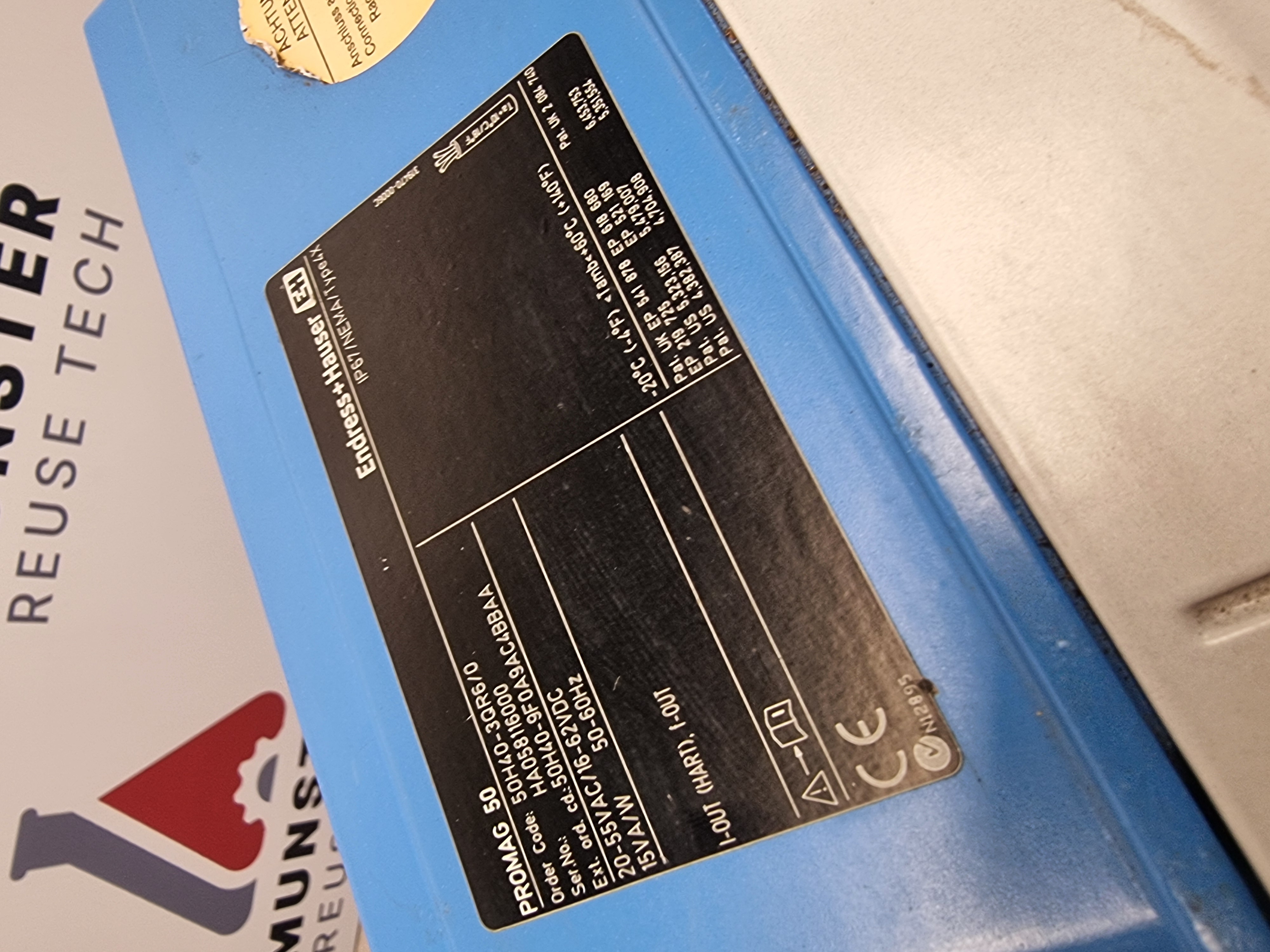 Used Endress Hauser Promag H Flow Sensor & Transmitter | 50H40-3QR6/0