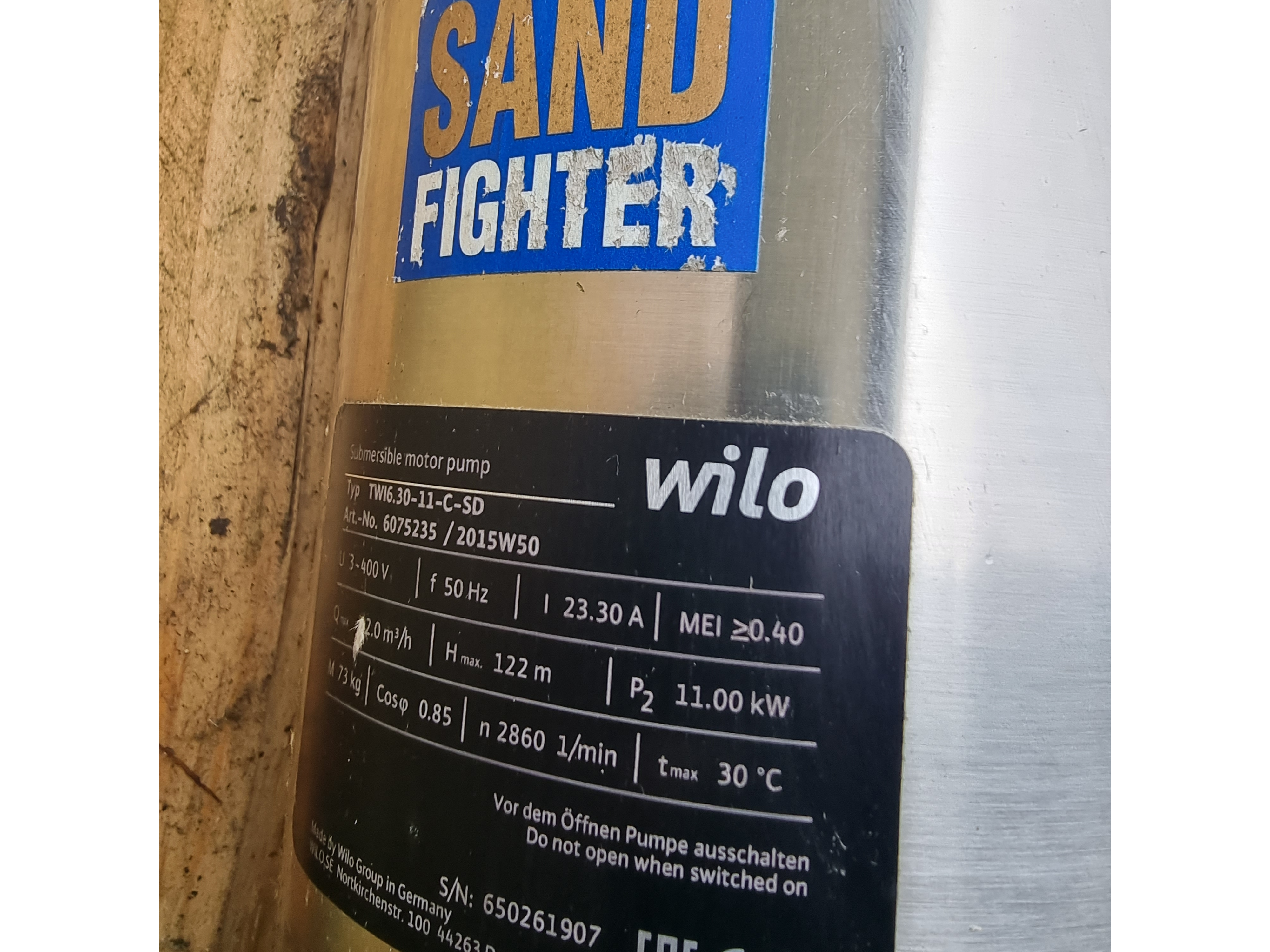 Wilo TW16.30-11-C-SD Submersible Pump