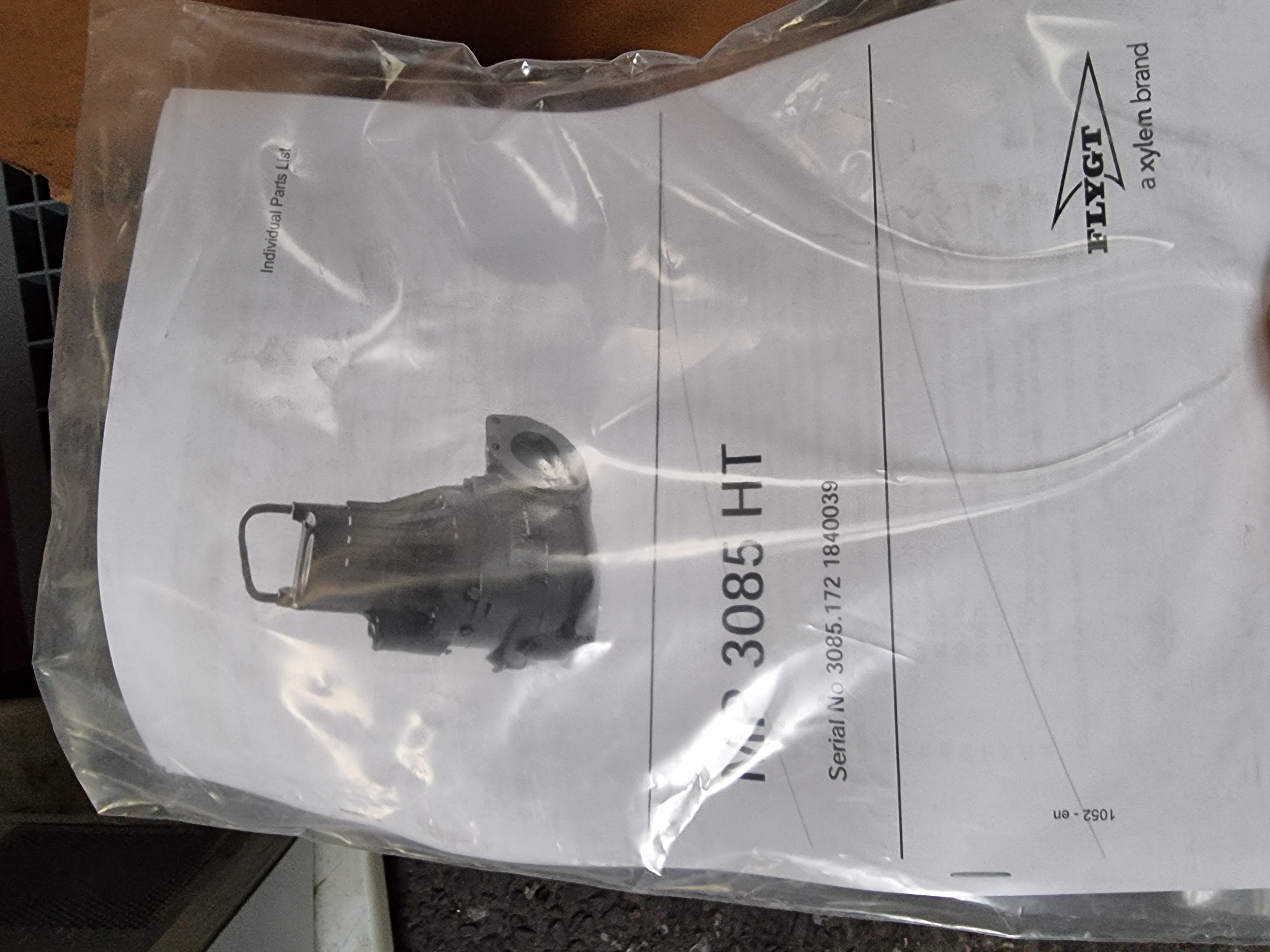 Flygt 3085 HT Self Cleaning Pump
