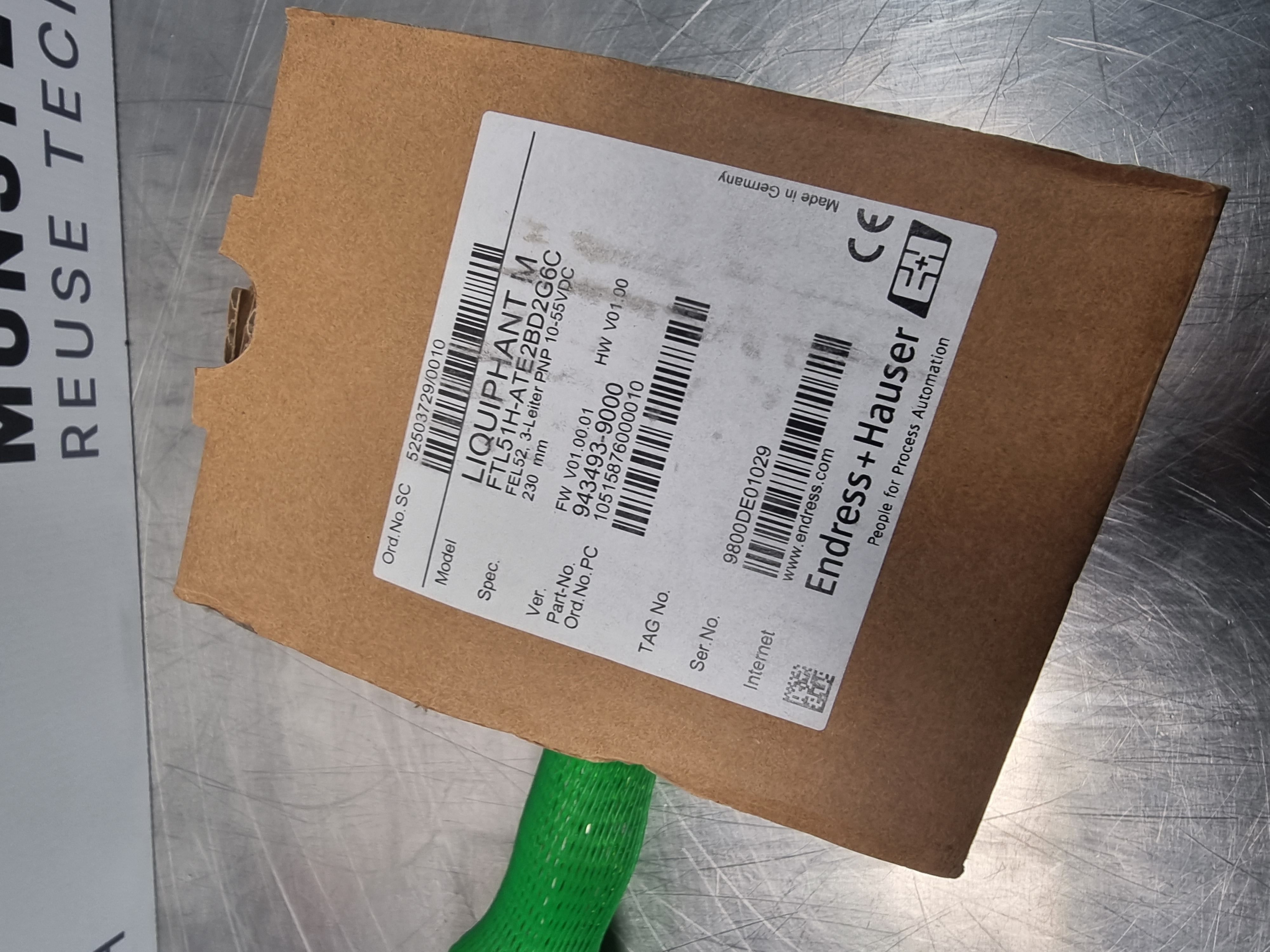 Endress Hauser Liquiphant M Level Switch | FTL51H-ATE2BD2G6C | 230mm