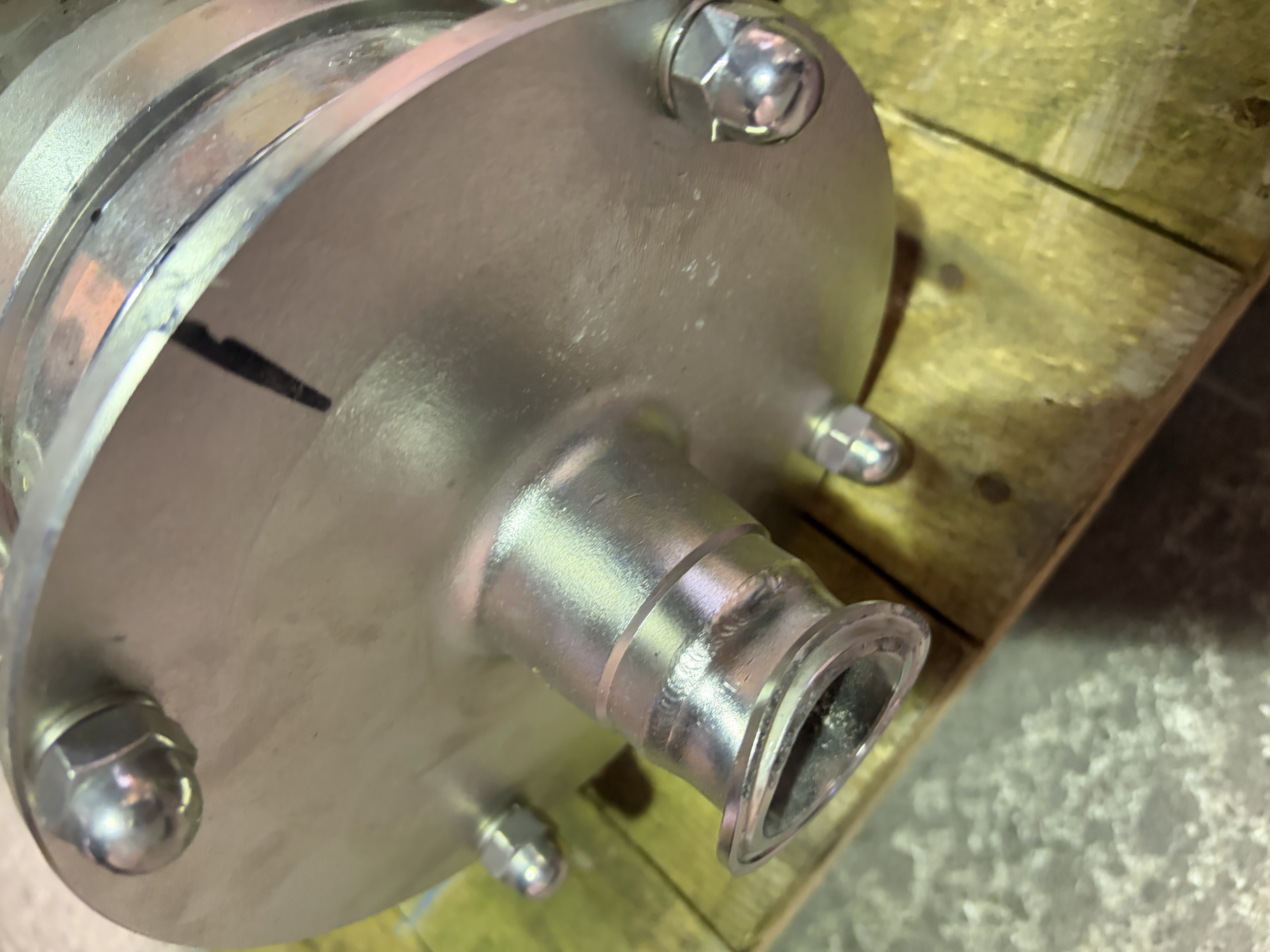 Used GEA Hilge Contra-I/3 ADAPTA Stainless Steel Hygienic Centrifugal Pump – Damaged Connection