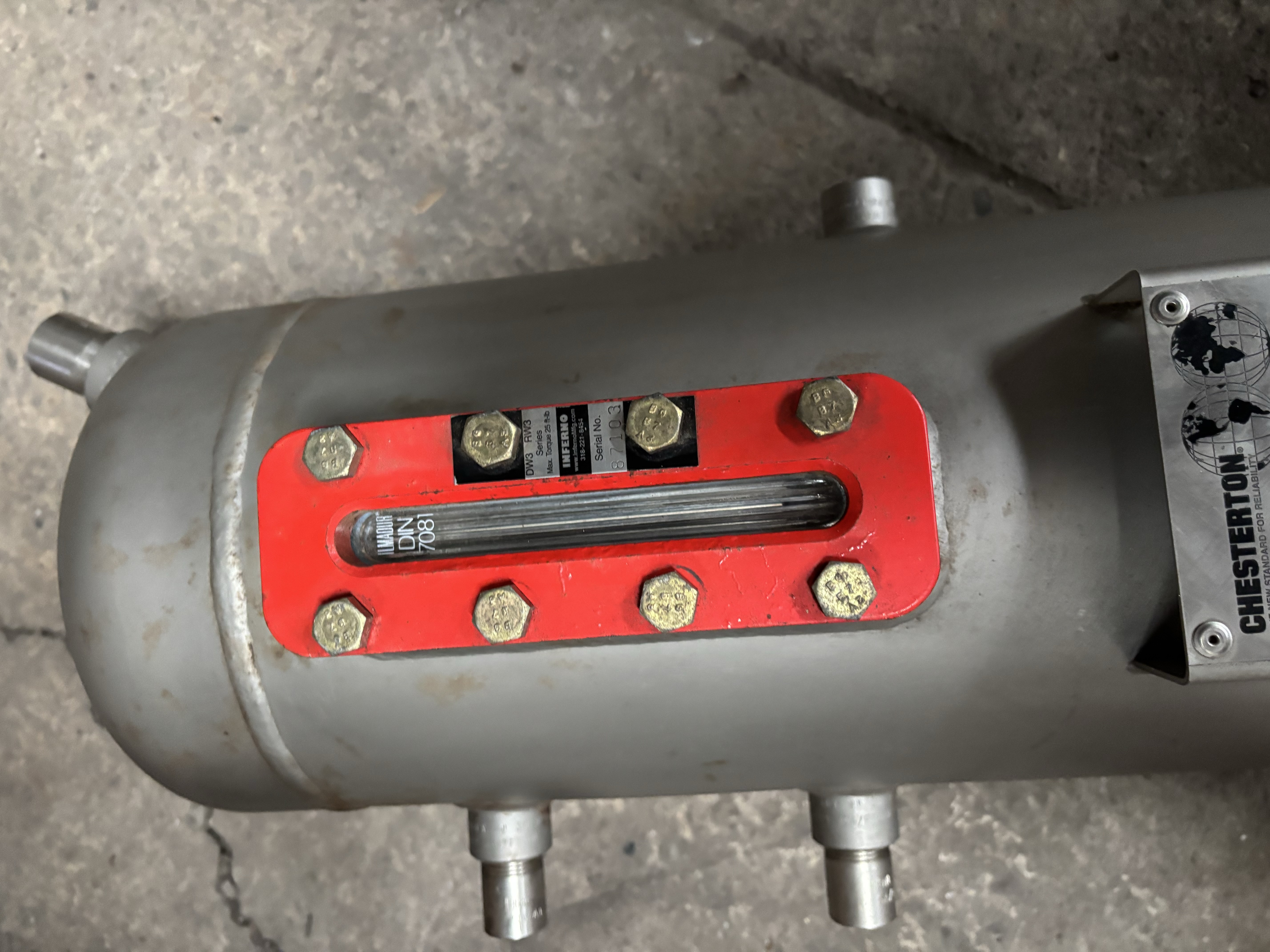 Used Chesterton 3-Gallon Stainless Seal Pot Tank 107124   SPUM1109-62A/3