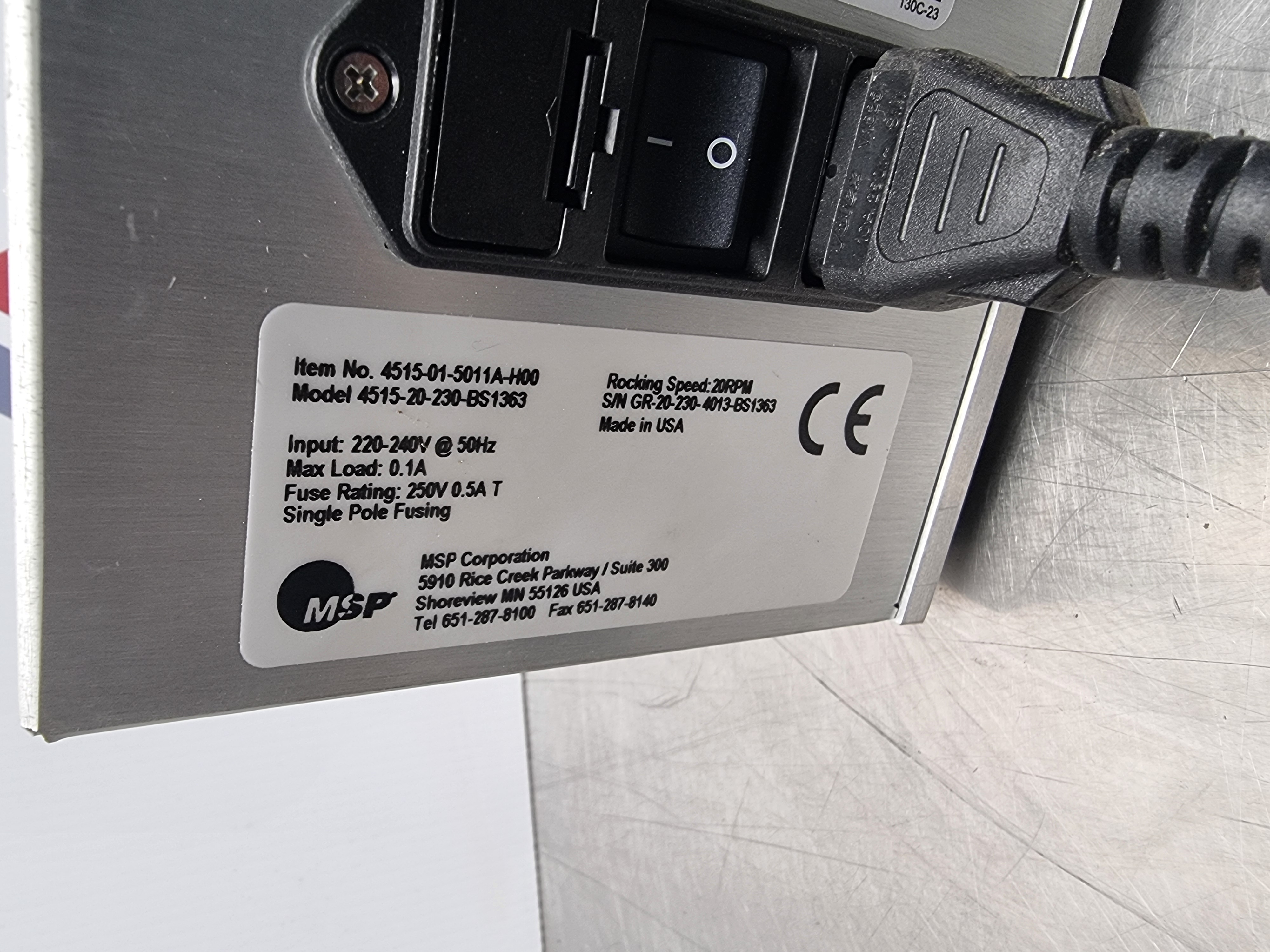 Used Copley MSP 4515 NGI Gentle Rocker | Model 4515-20-230-BS-1363