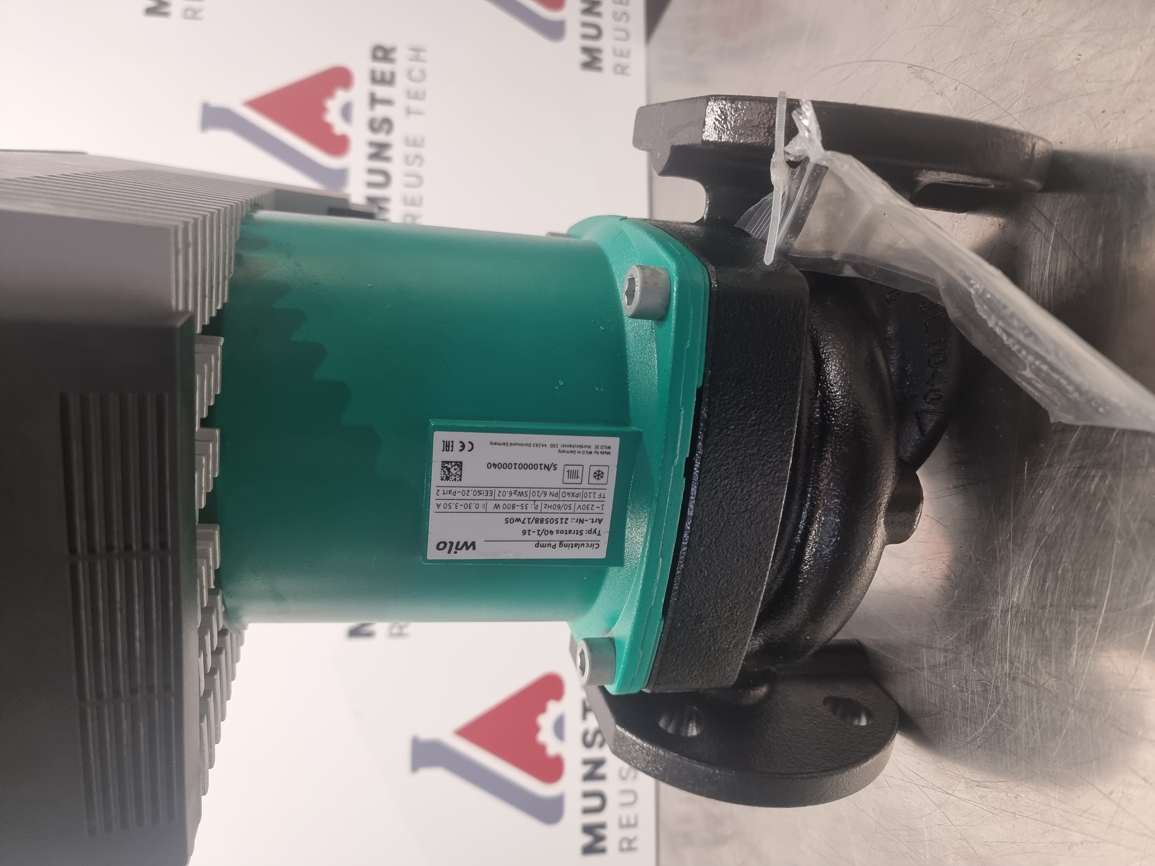 Used Wilo Stratos 40/1-16 Circulating Pump | ART no. 2150588/17w05 | DN 40