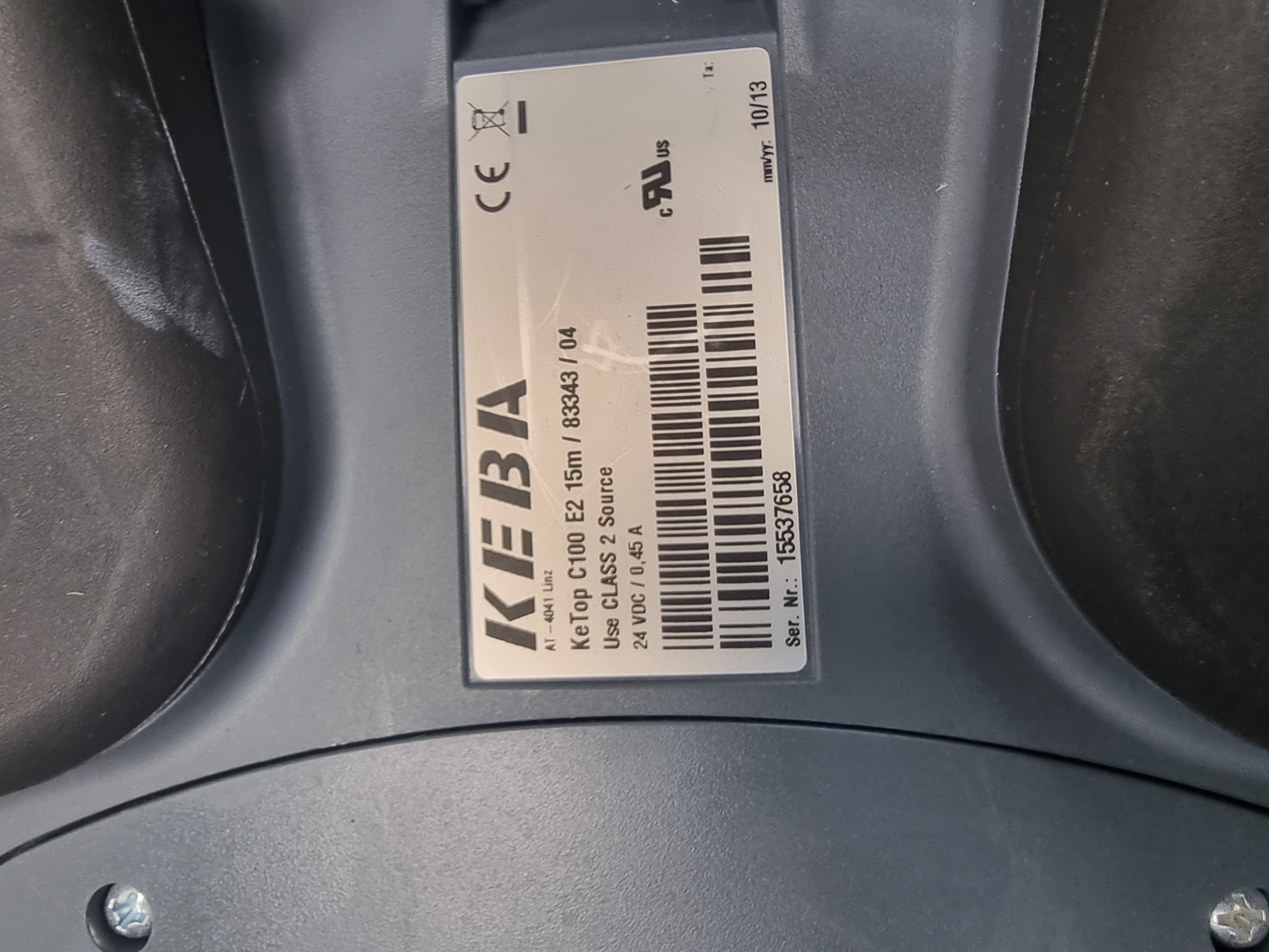 Used Keba KeTop C100 E2 15M /83343 / 04 | Teach Pendant for Engel Viper 20 Robot