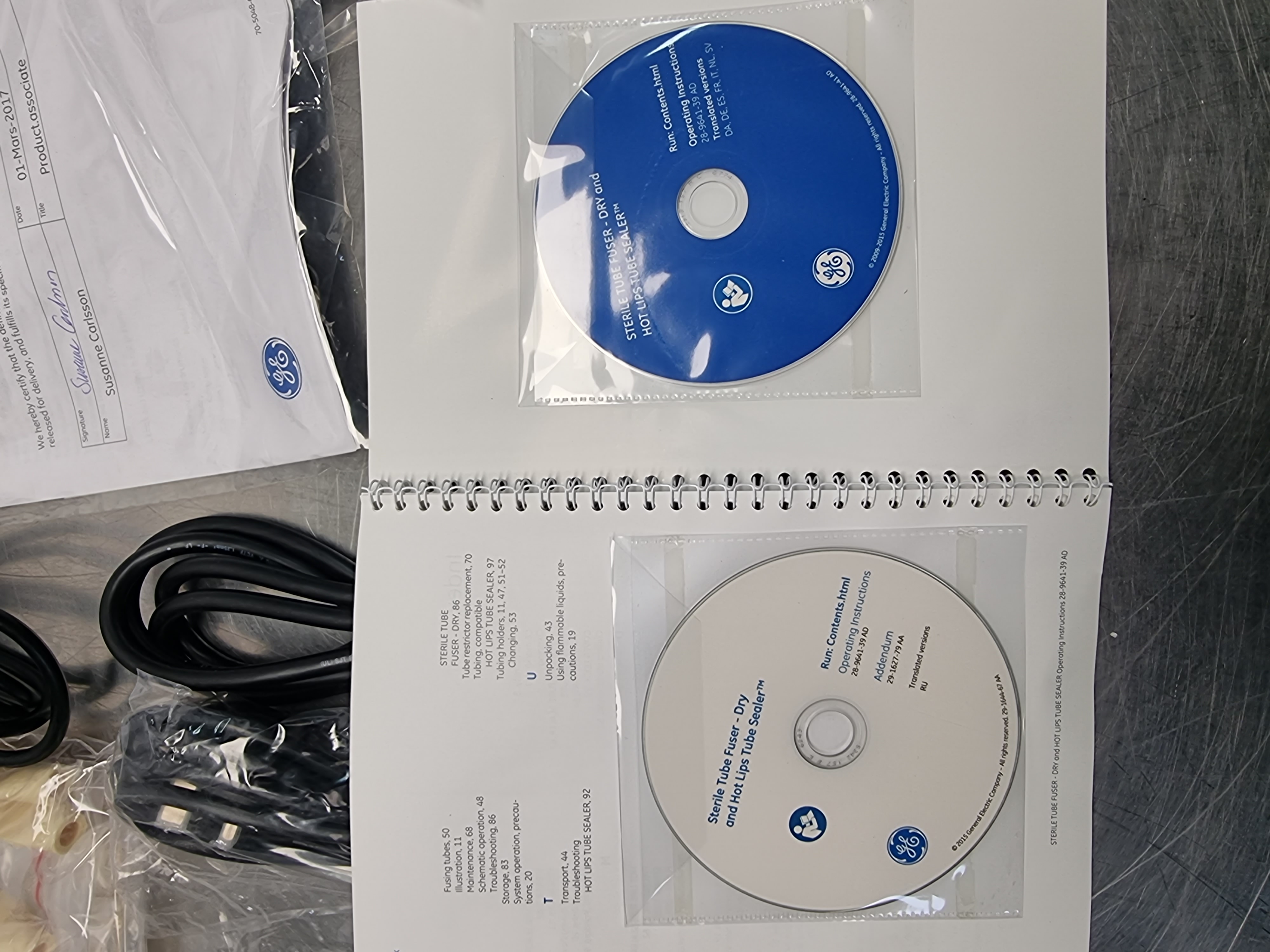 GE 28-4117-04 Hot Lips Tube Sealer