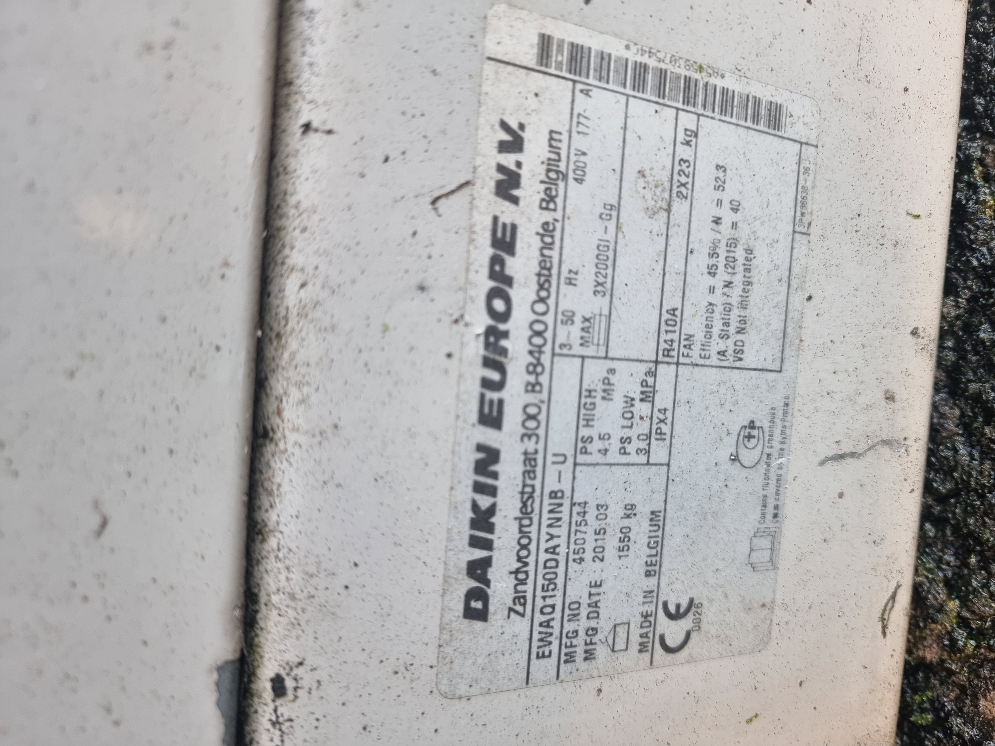 Used Daikin Europe NV | Model EWAQ150DAYNNB-U Chiller