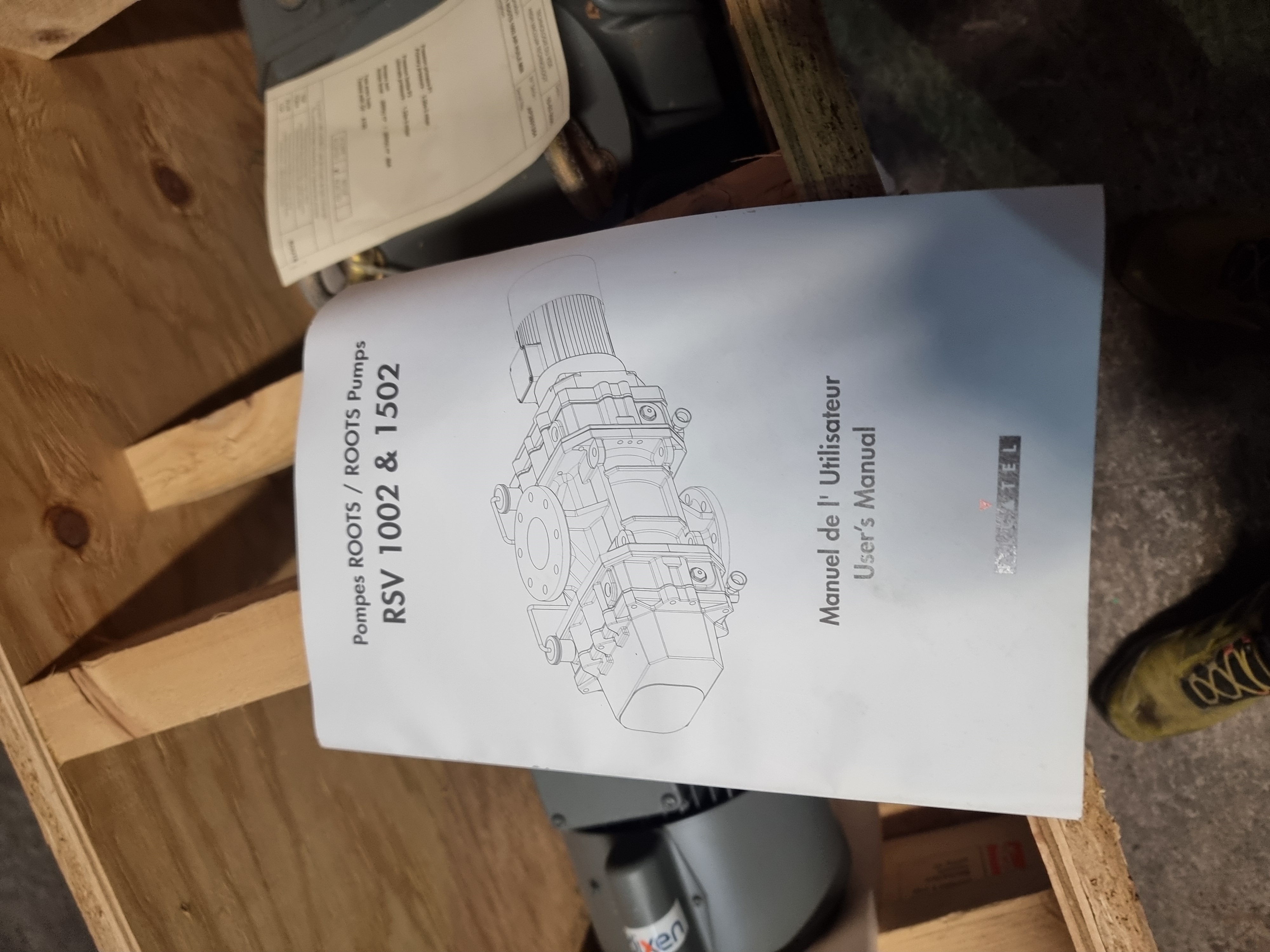 Adixen / Alcatel Roots RSV 1002 Vacuum Pump