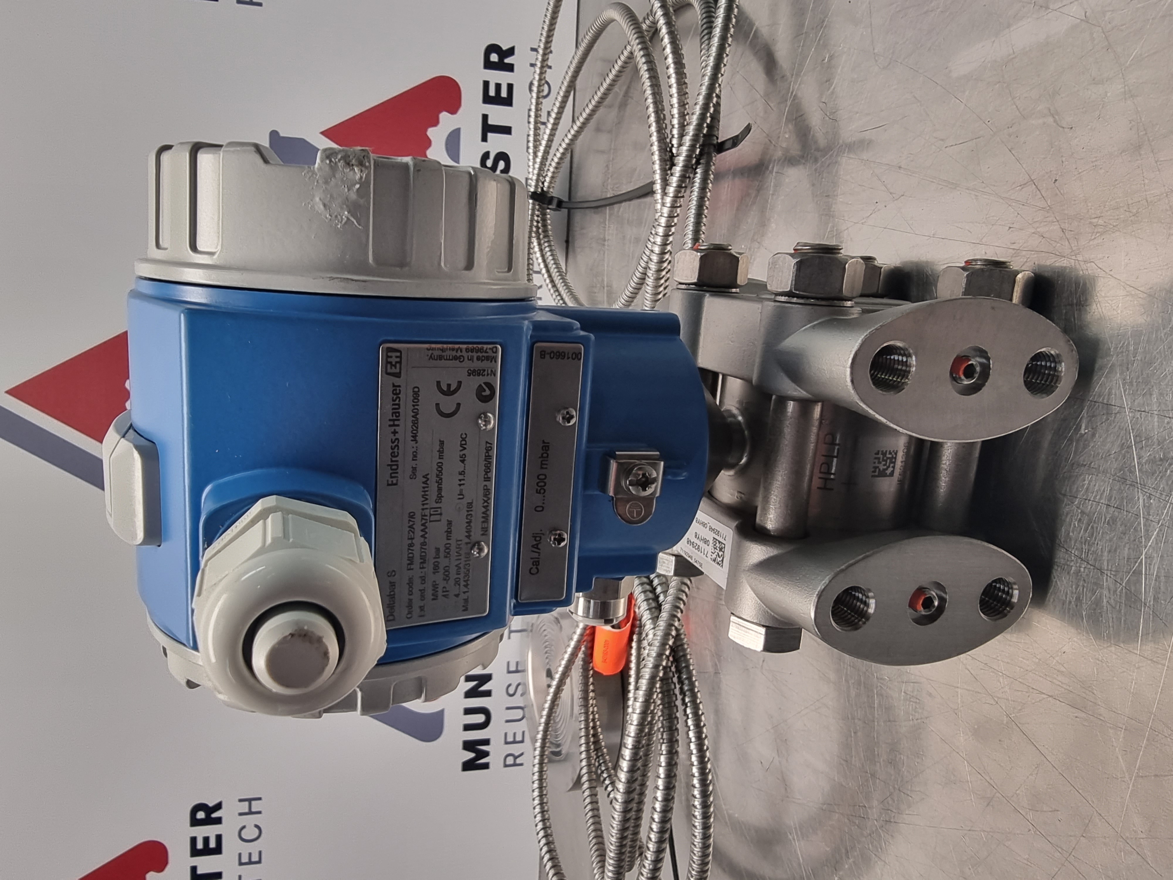 Used Endress + Hauser Deltabar S Differential Pressure Transmitter | FMD78-E2A7/0
