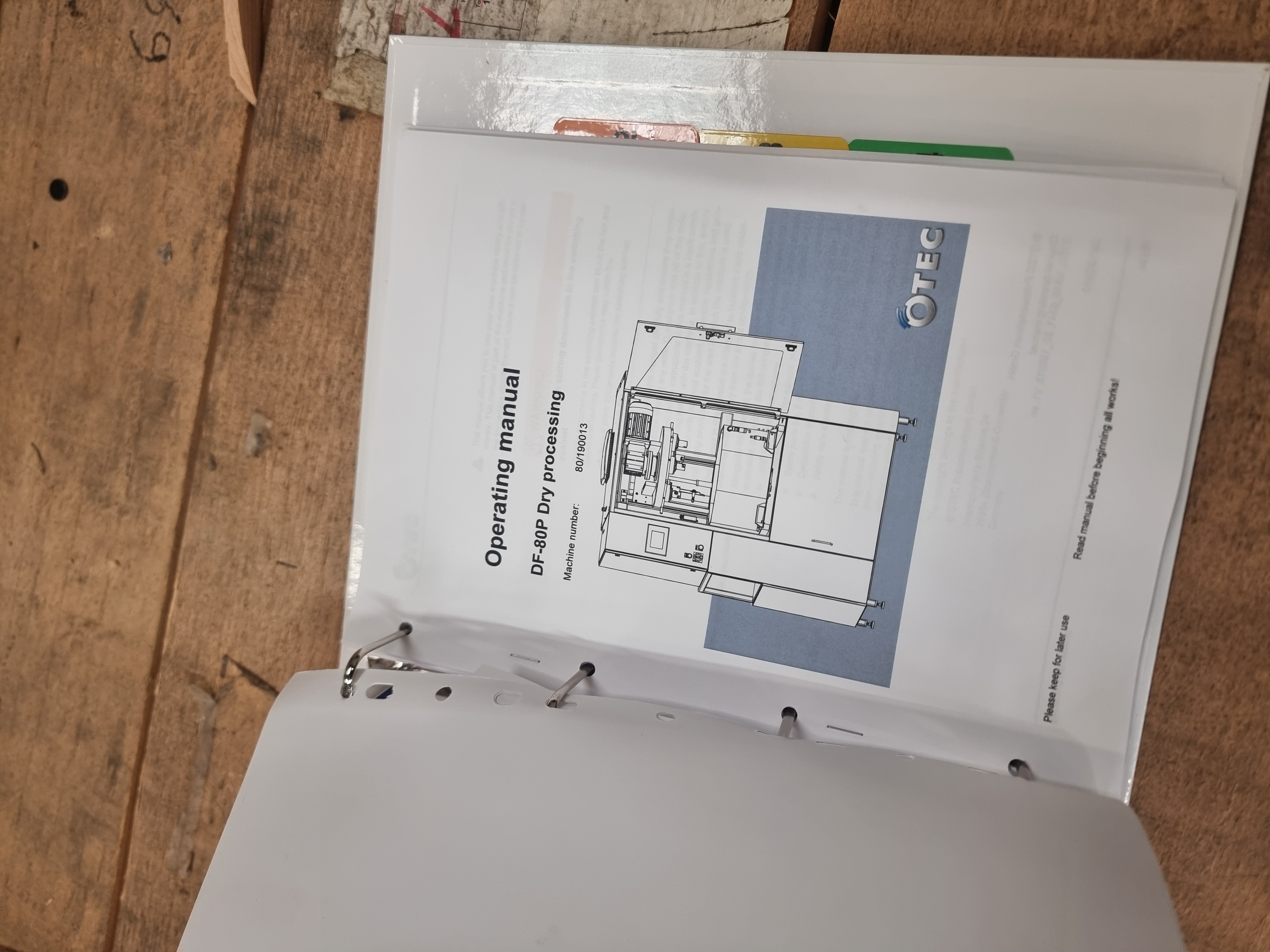 Used OTEC Precision Finishing Solutions DF80 Drag Finisher