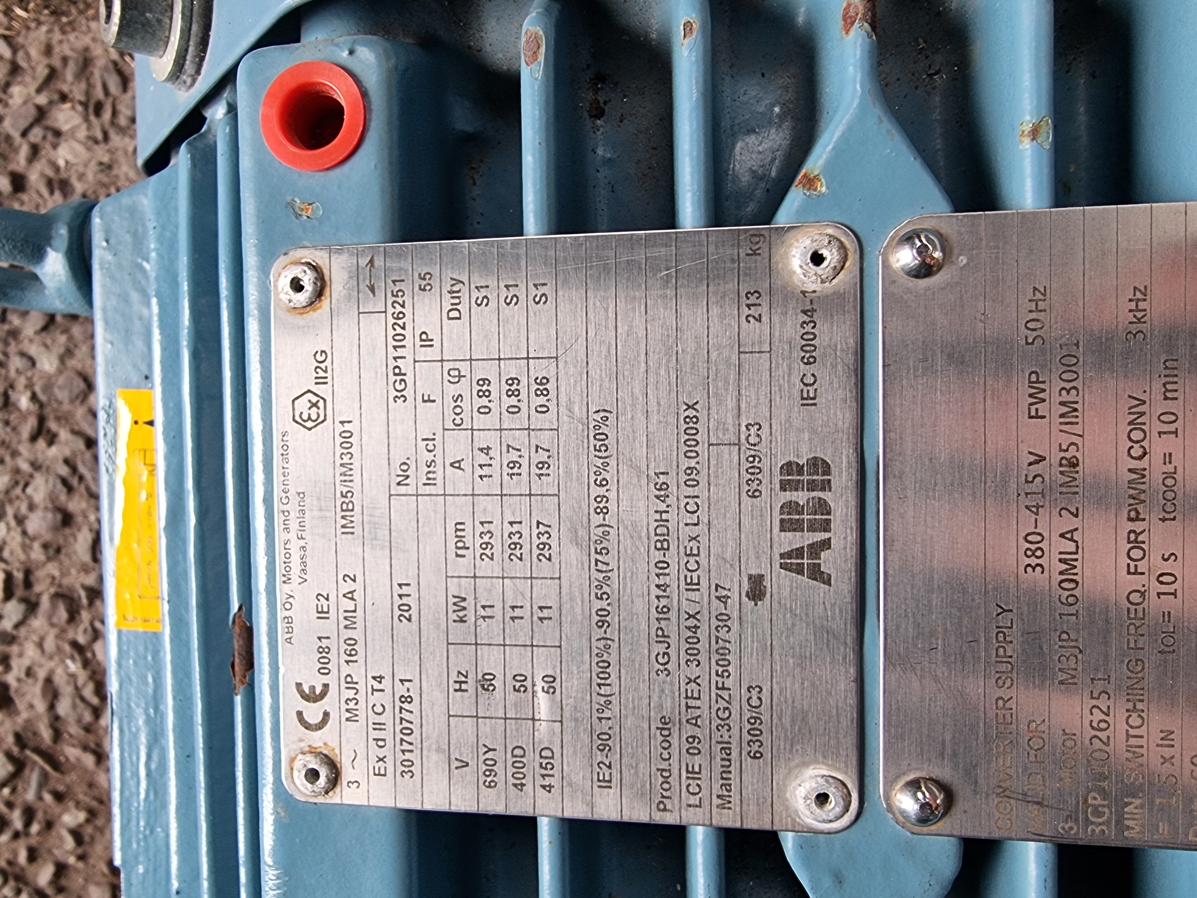 ABB 3GJP16140-BDH,461 ATEX Rated Motor | 11kW | Flange Mounted