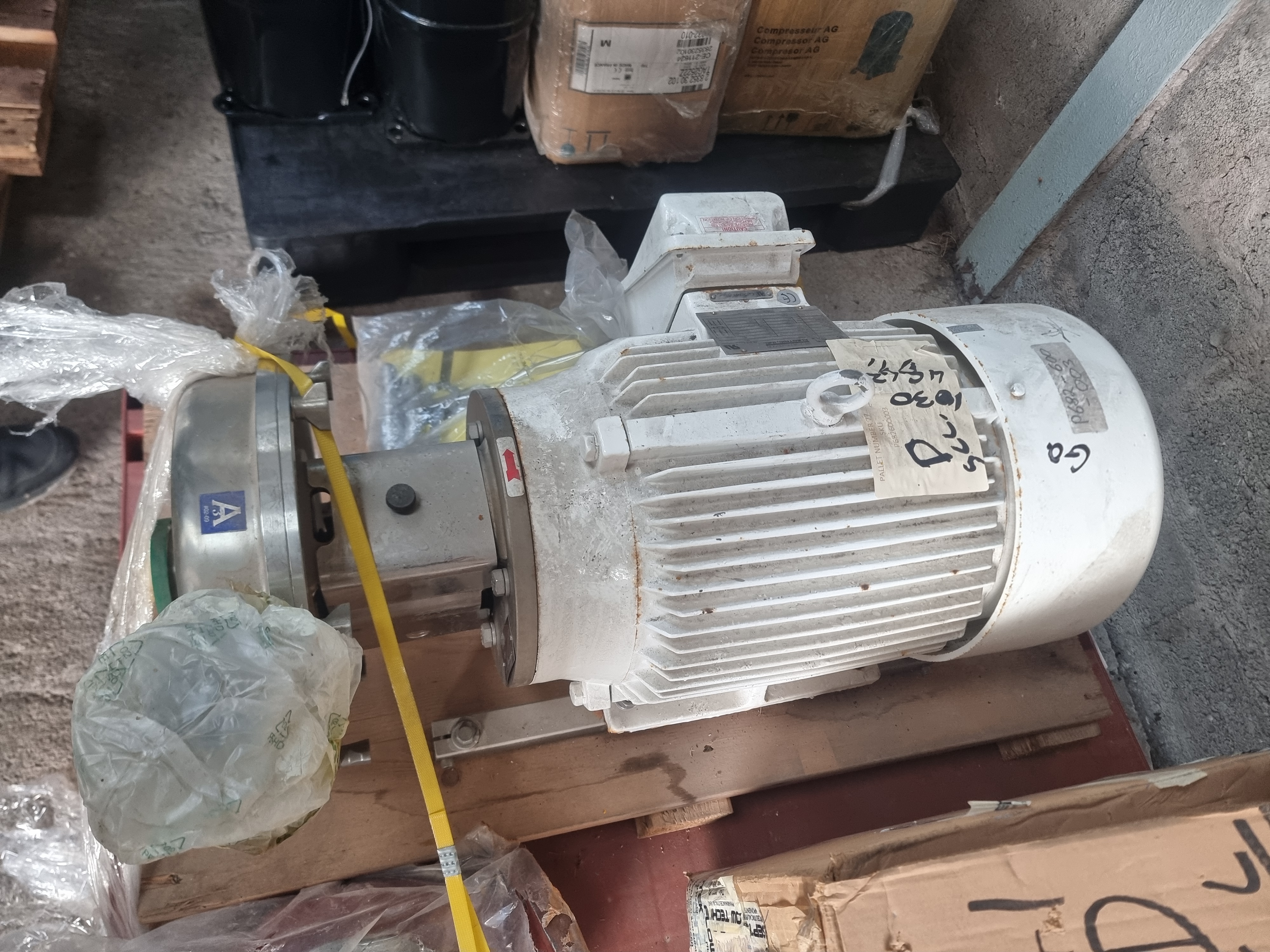 Used Alfa Laval LKH 40 Centrifugal Pump for Hygienic Applications | 20HP Sterling Motor