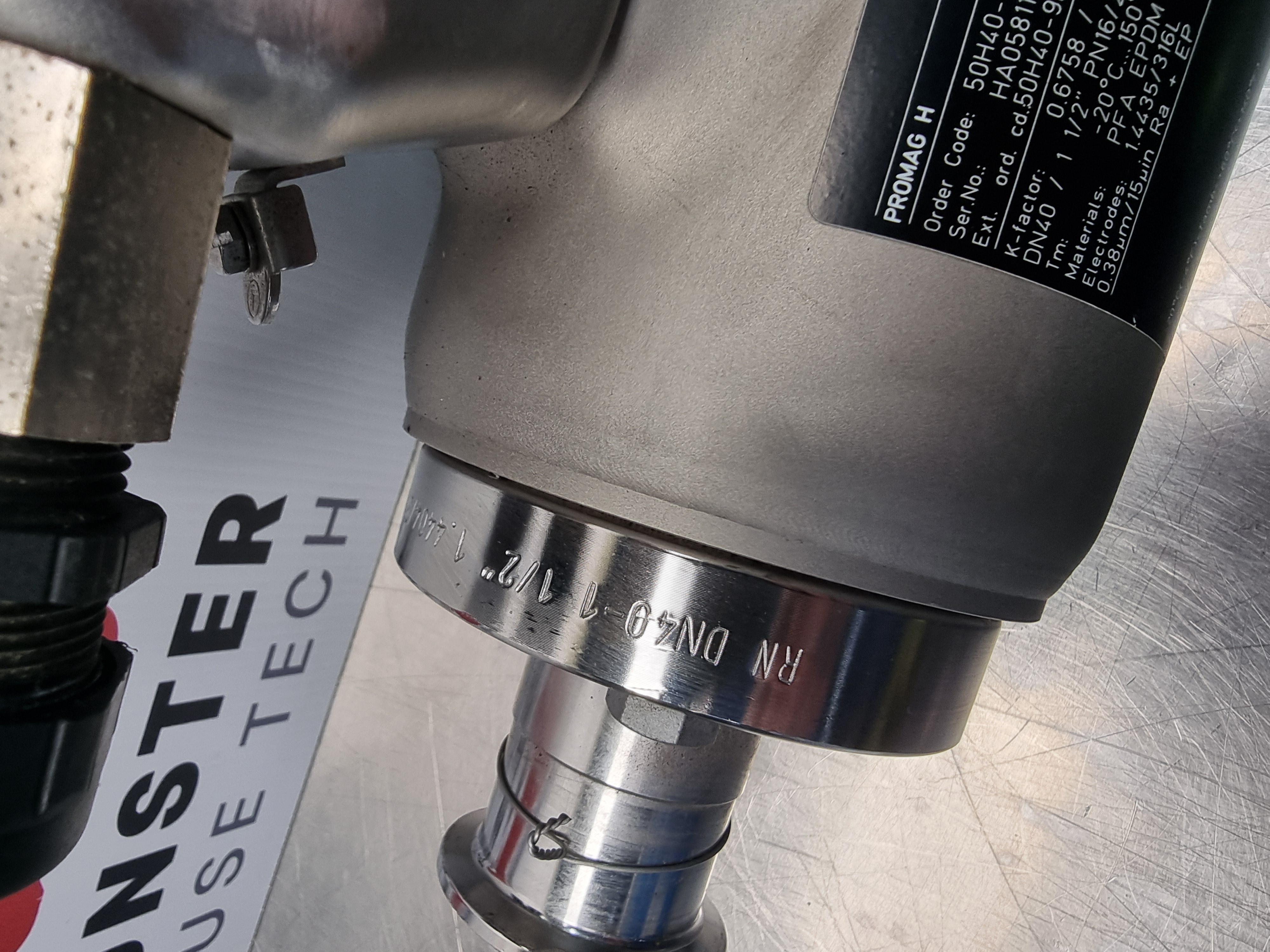 Used Endress Hauser Promag H Flow Sensor & Transmitter | 50H40-3QR6/0